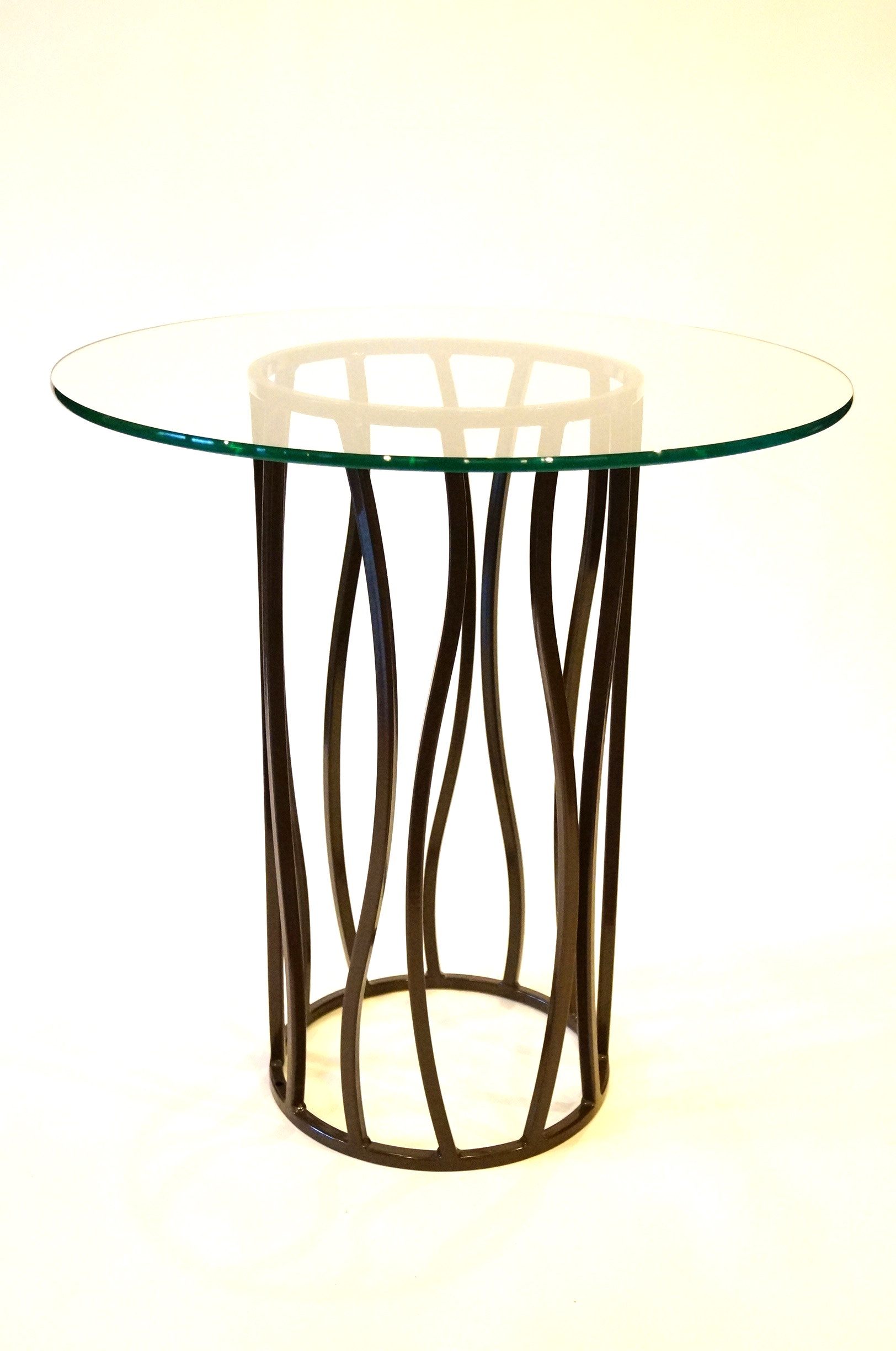 Glass and Metal Table