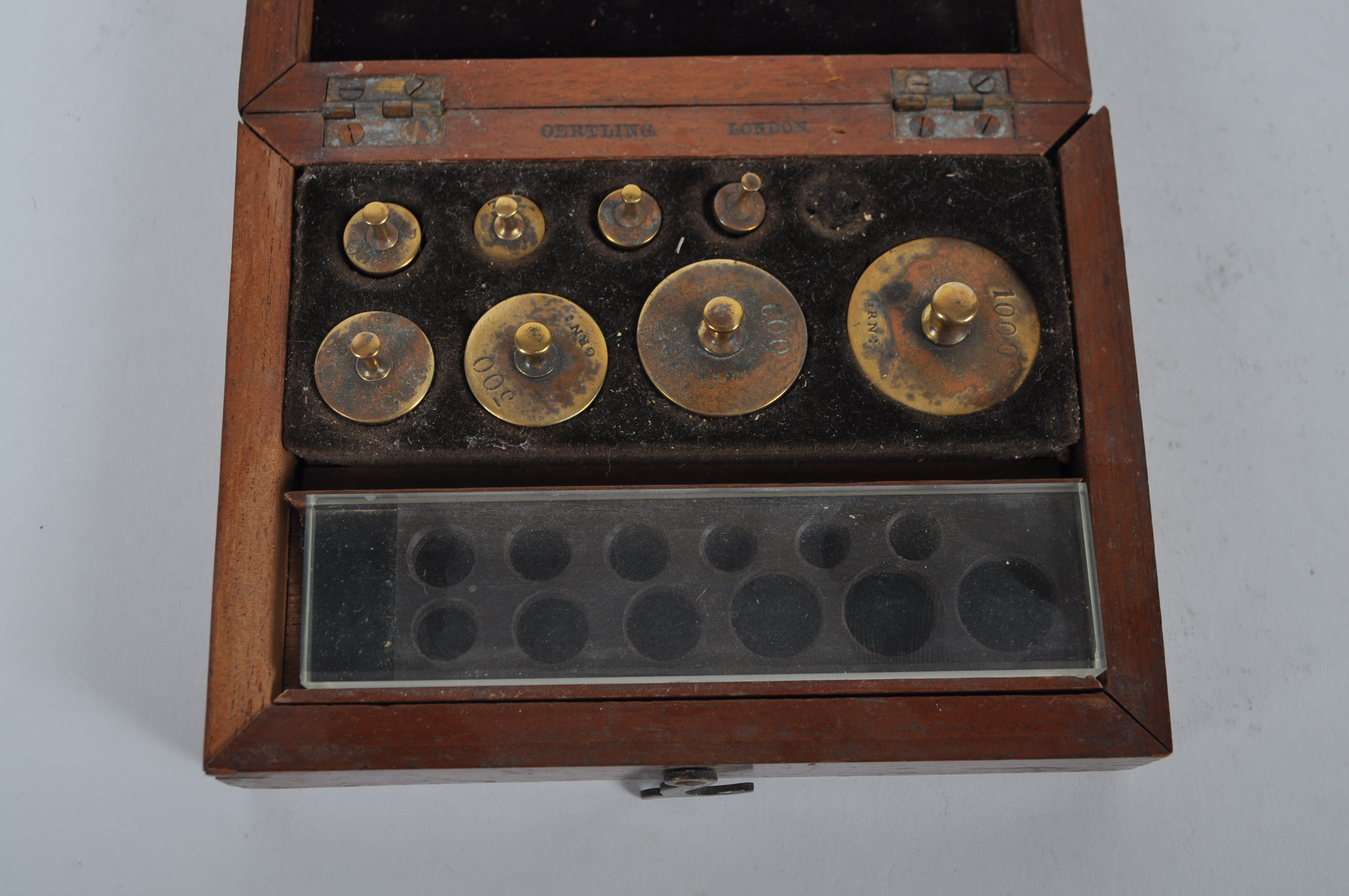 Oertling London Brass Weight Set