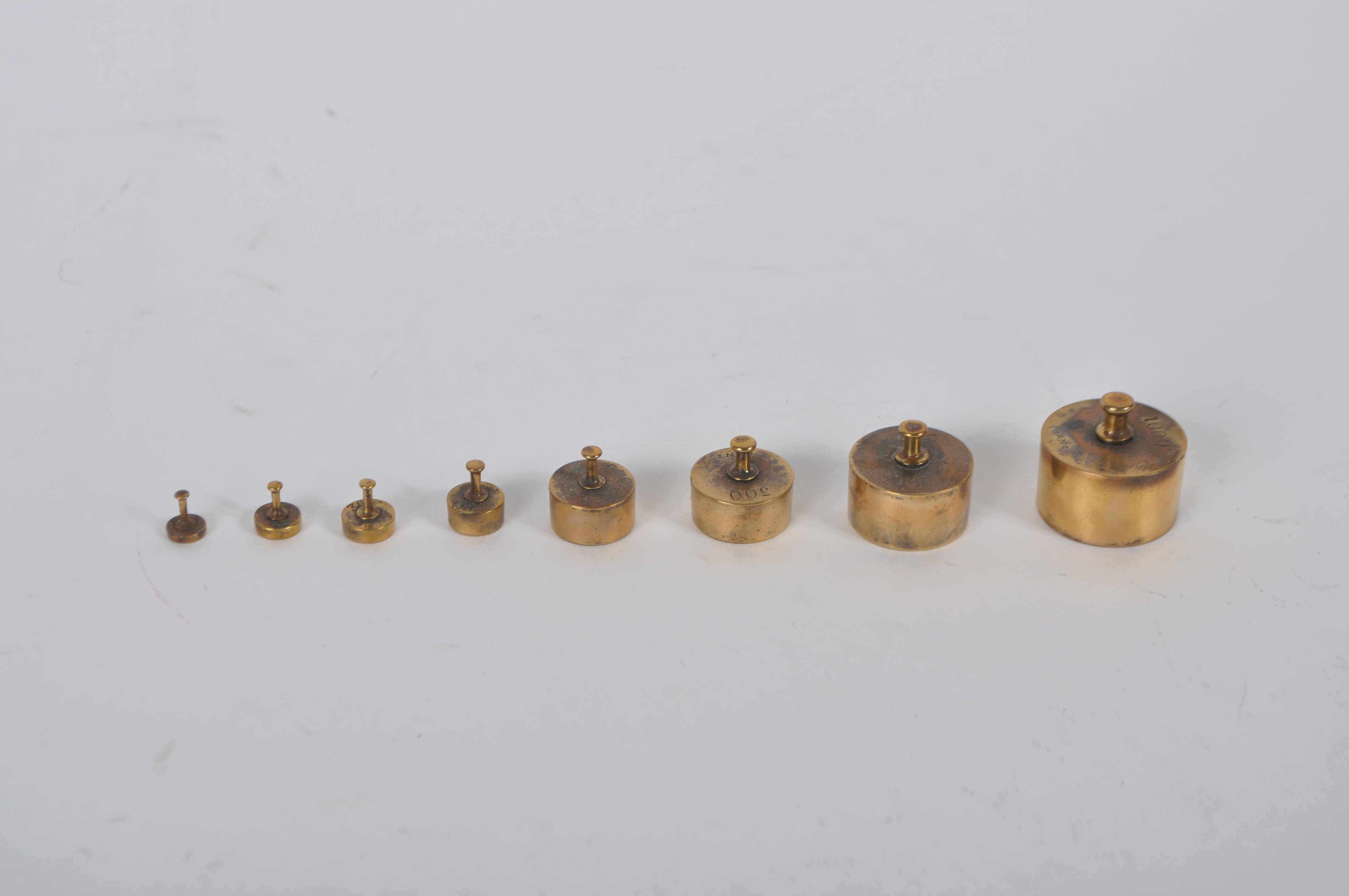 Oertling London Brass Weight Set