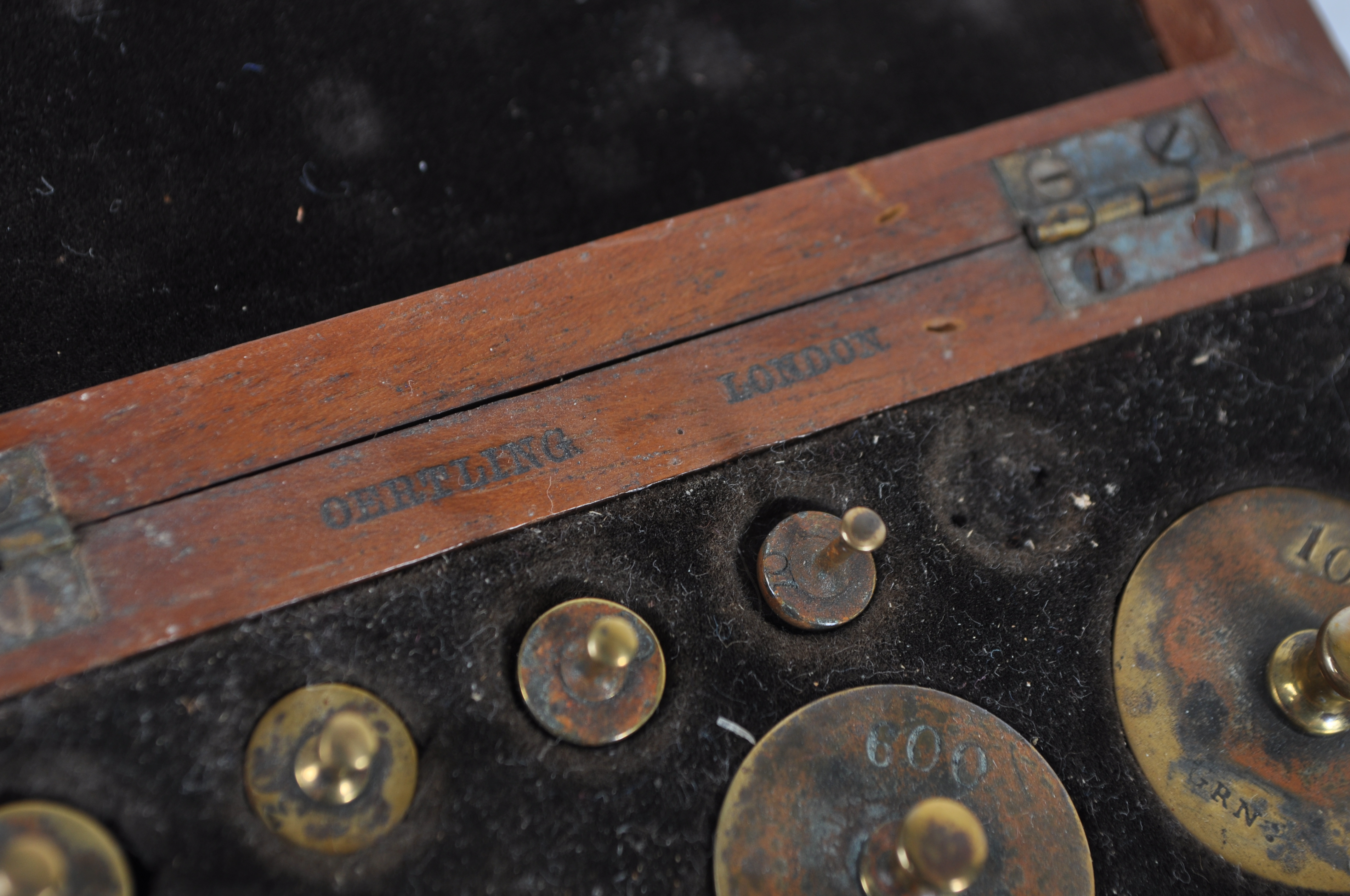 Oertling London Brass Weight Set