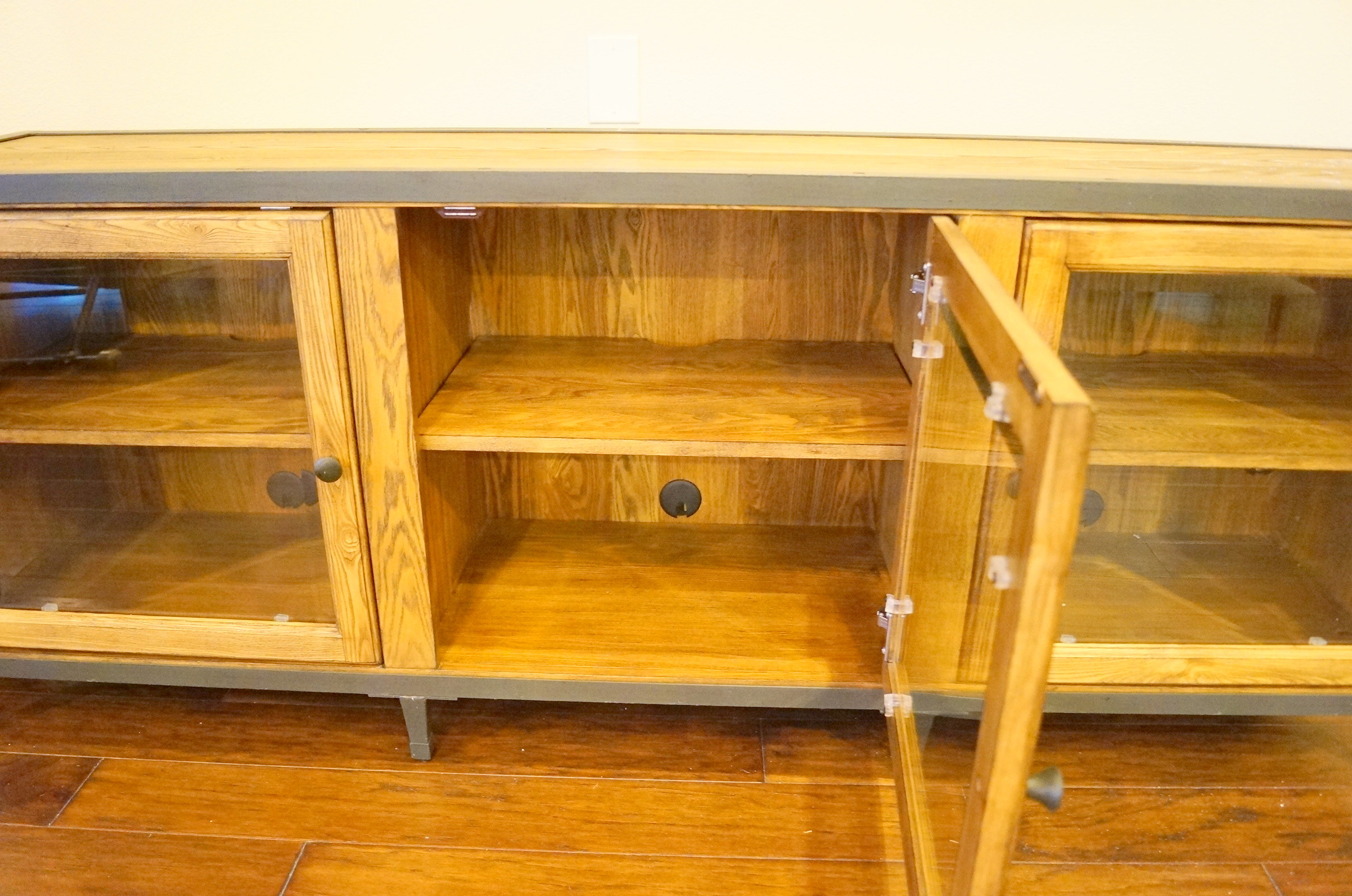 Television Console with Media Storage