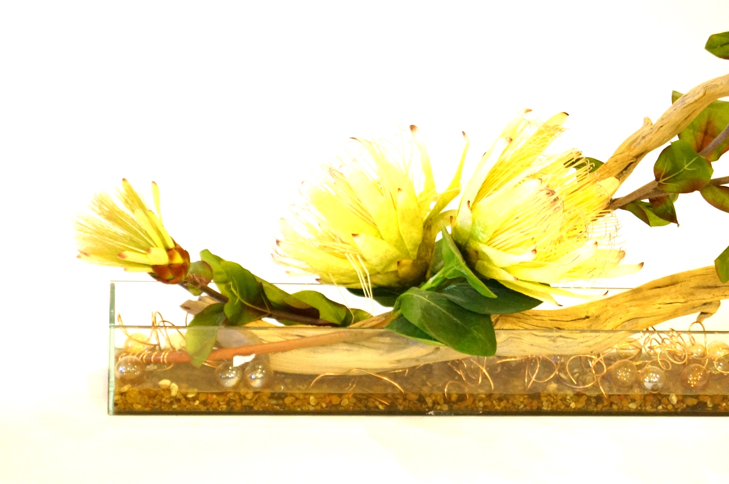 Large Contemporary Faux Floral  Decor