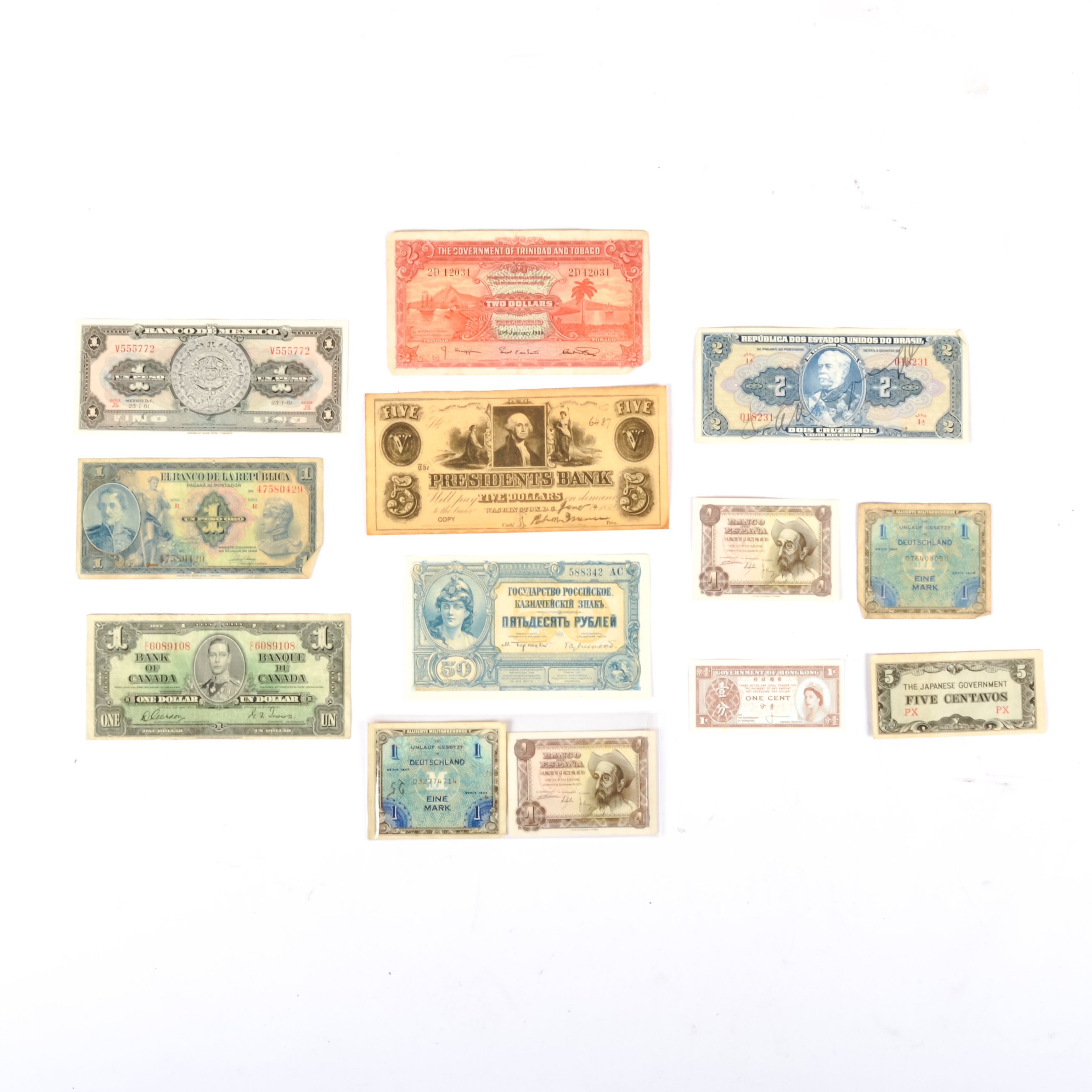 Collection of Foreign Paper Currency