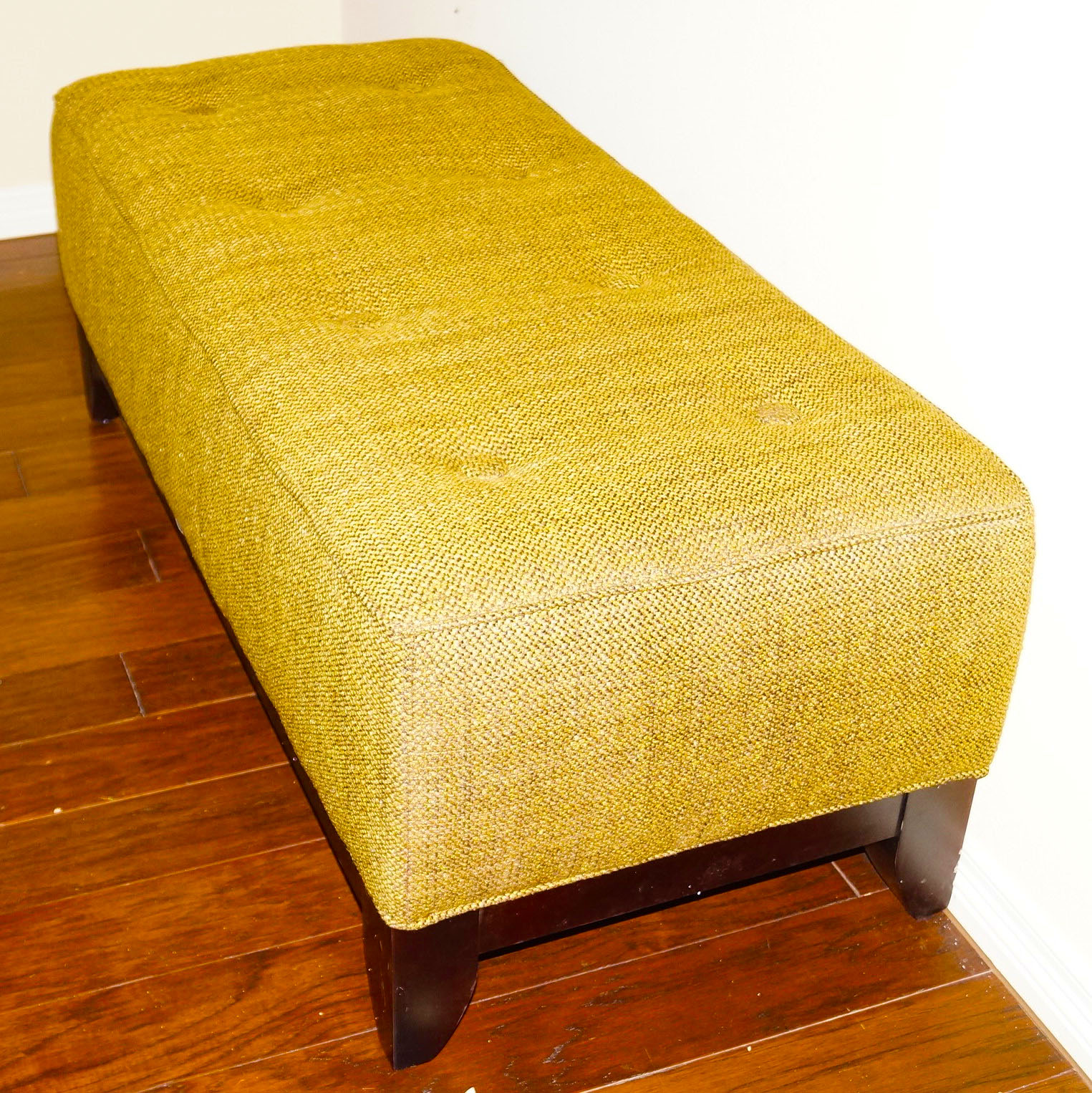 Rectangular Tweed Ottoman