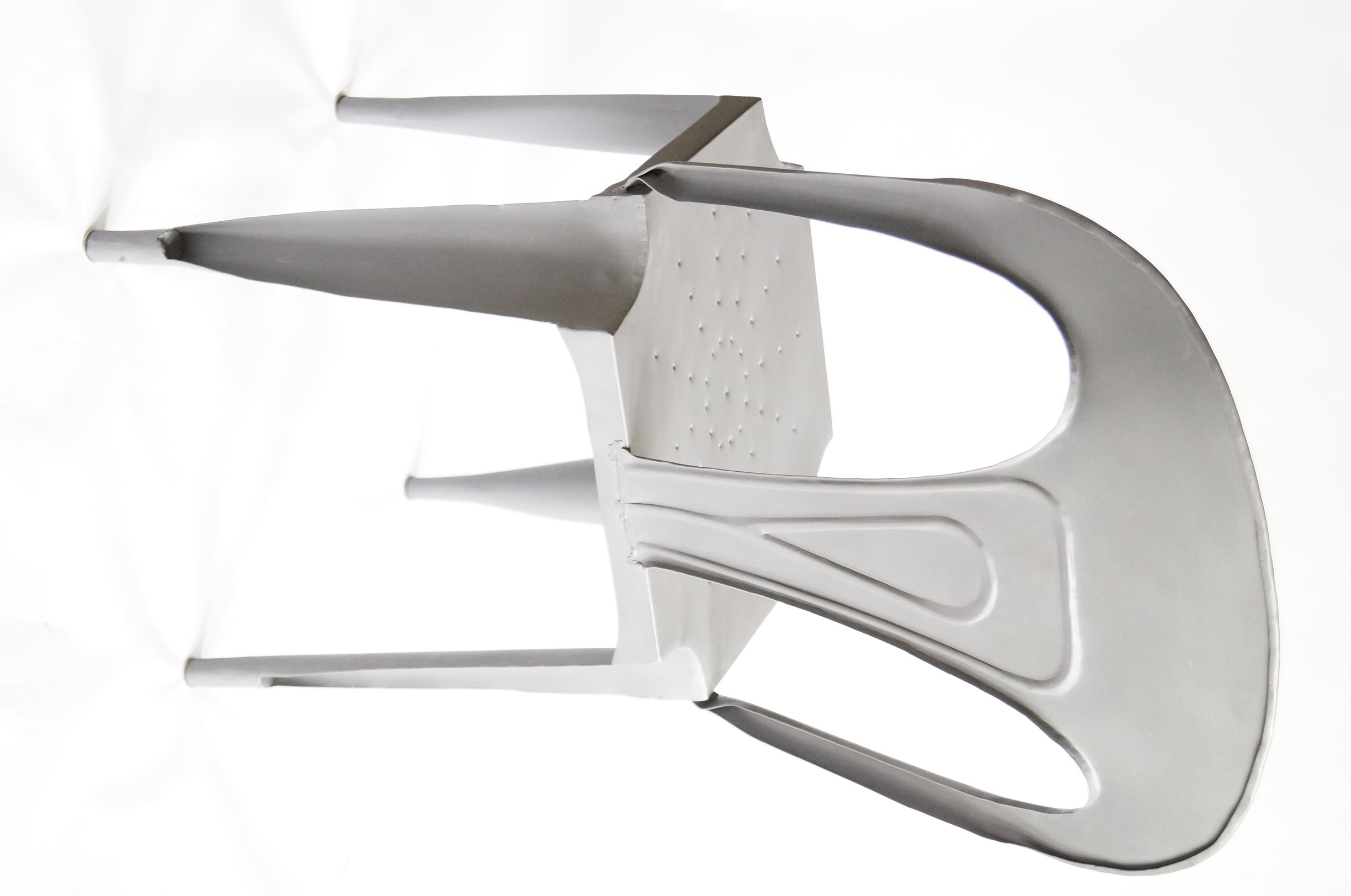 Six Metal Industrial Dining Chairs