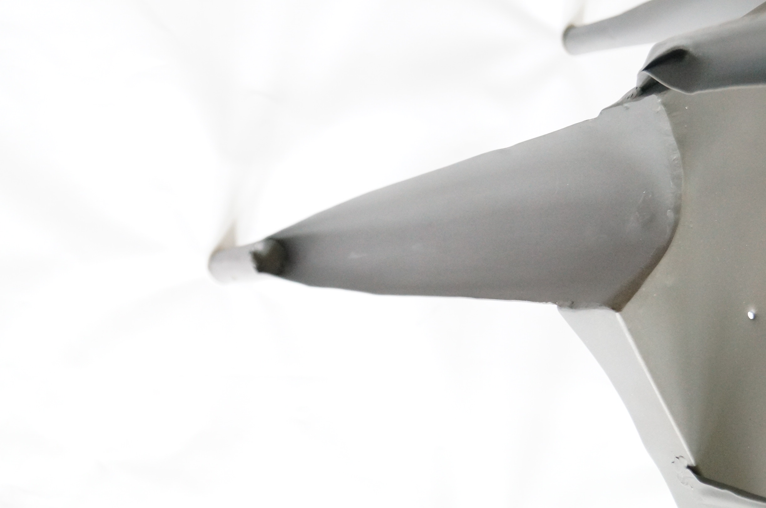 Six Metal Industrial Dining Chairs