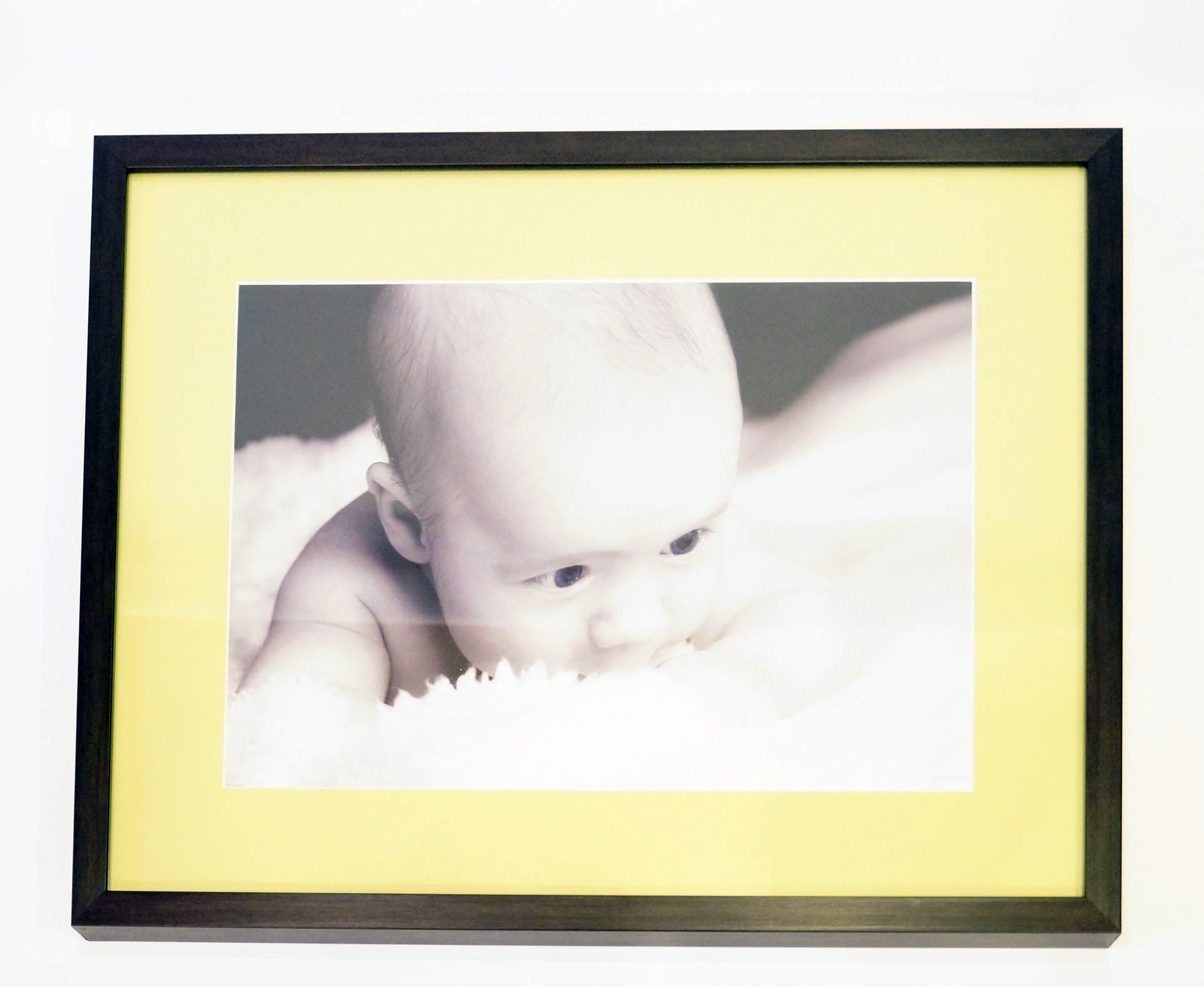 Trio of Black and White Baby Photographs
