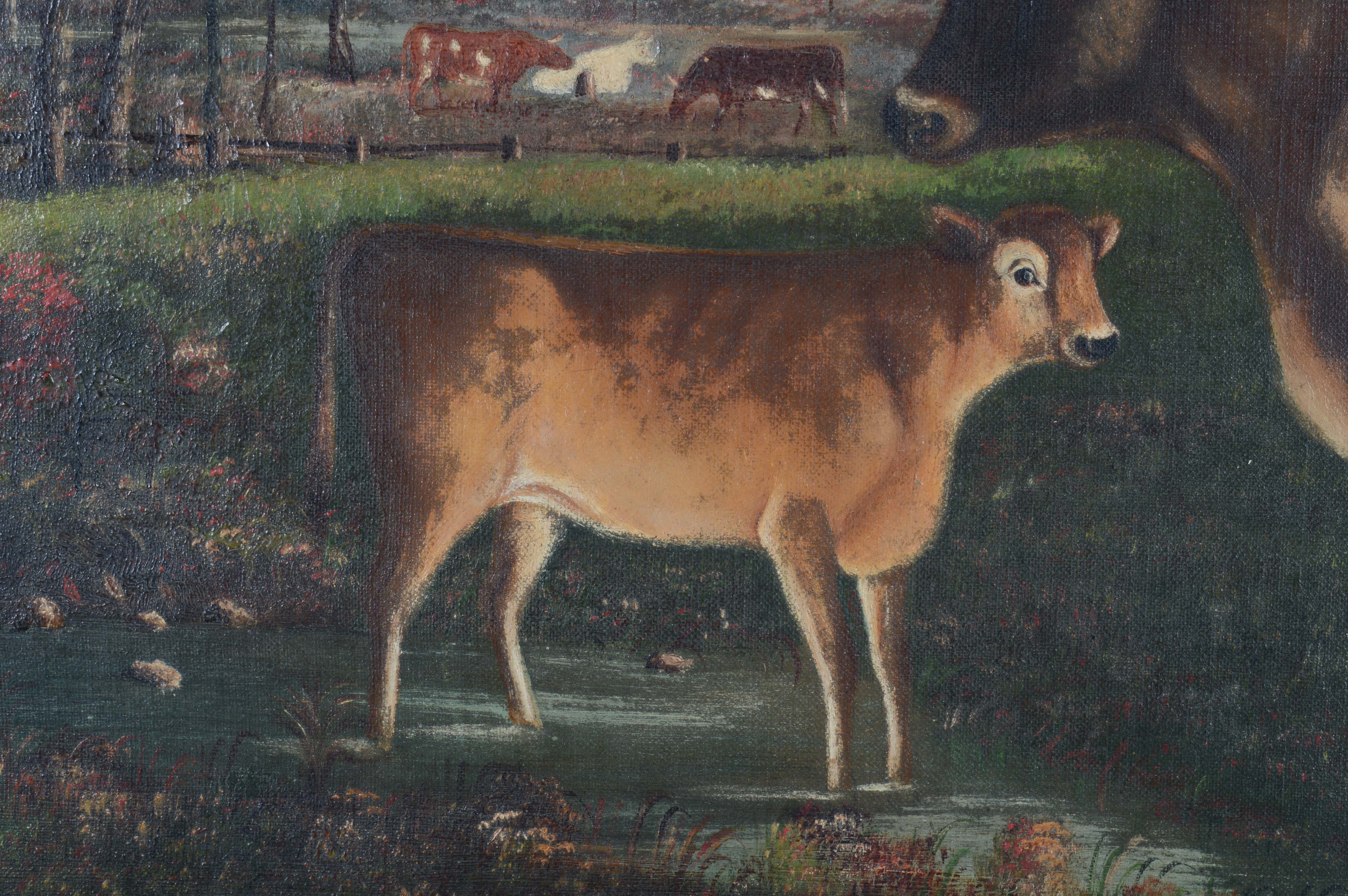 Original Wilhelm T. Eilerts 19th Century Oil Painting on Linen