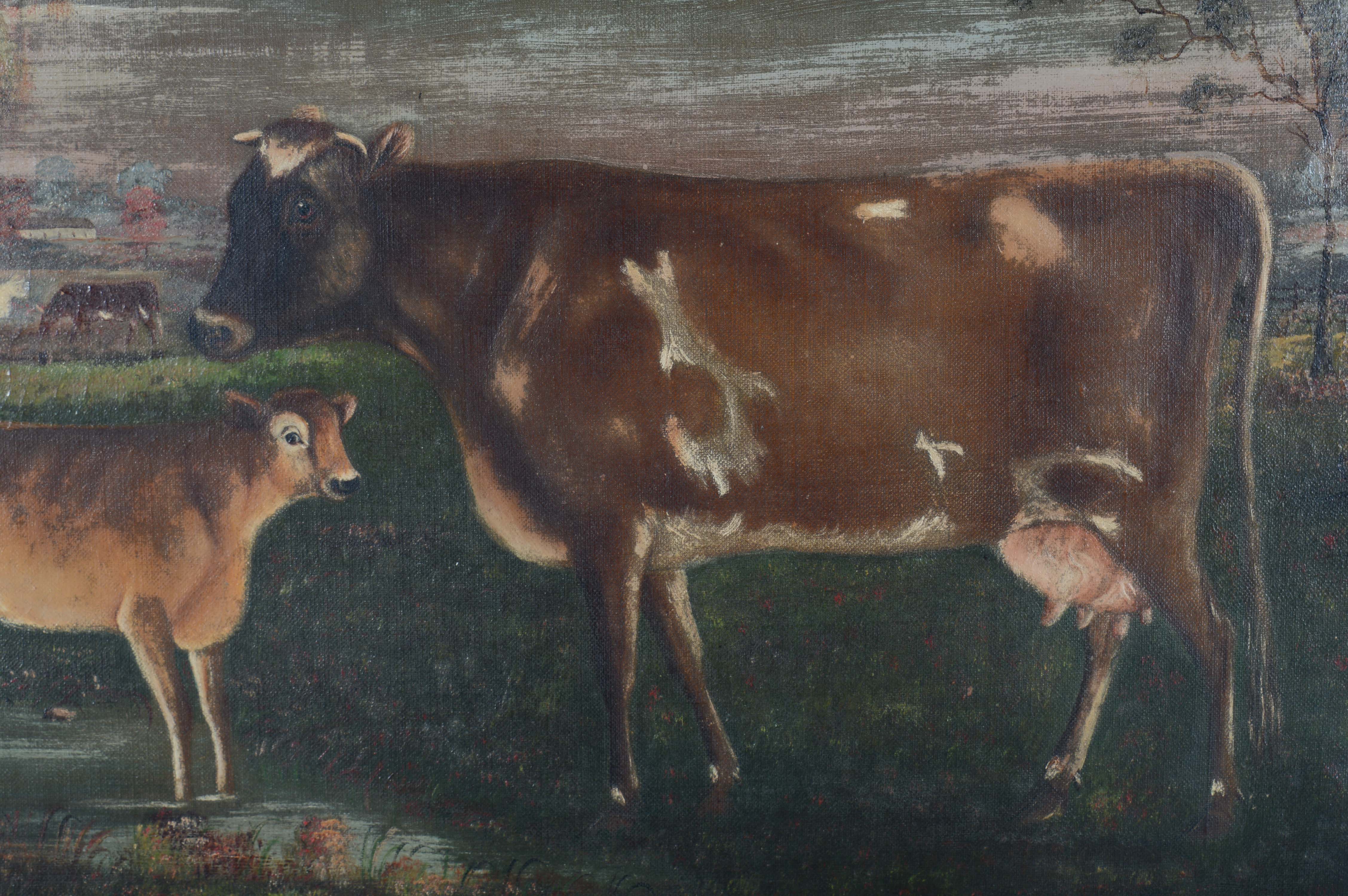 Original Wilhelm T. Eilerts 19th Century Oil Painting on Linen