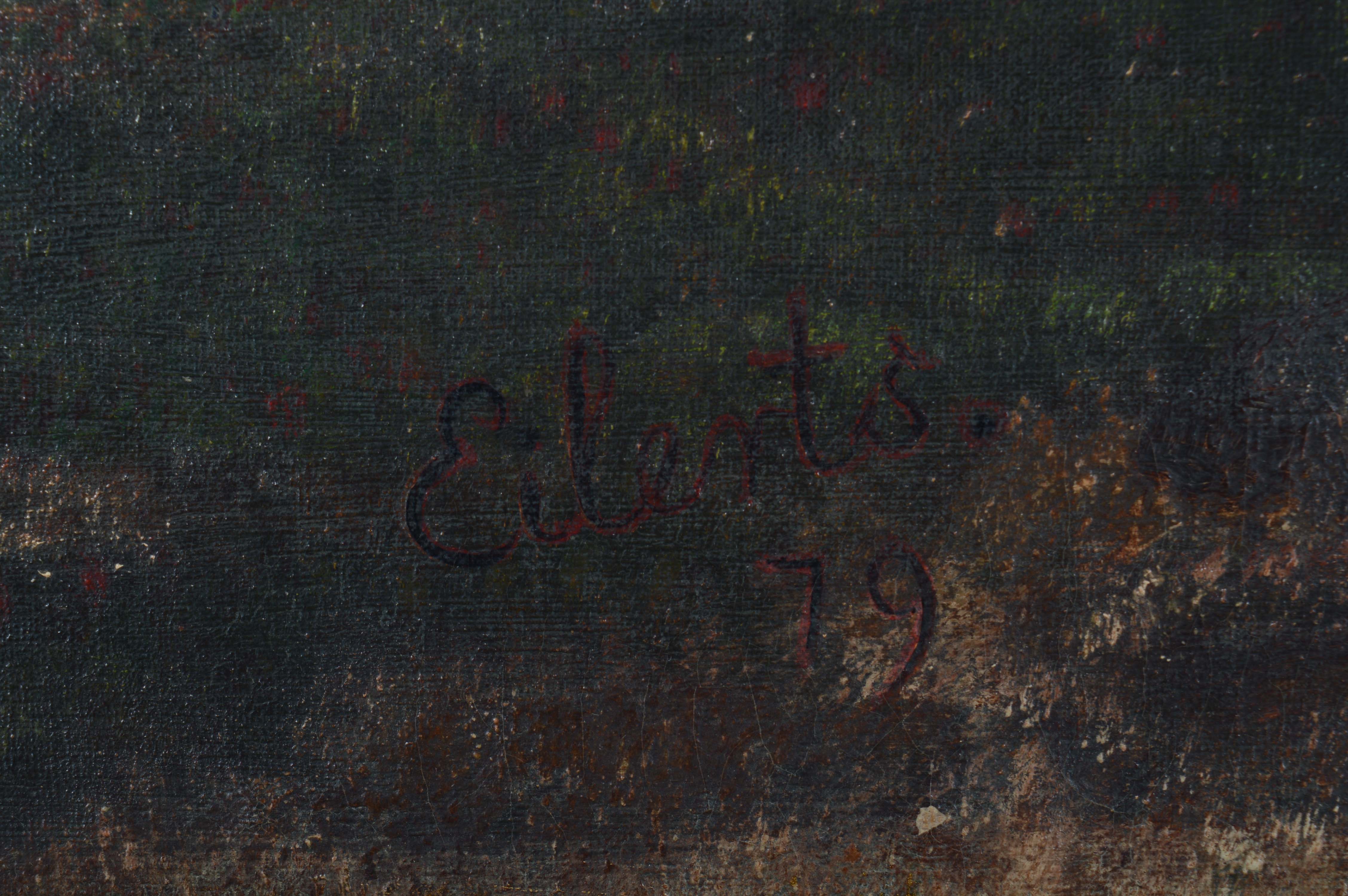 Original Wilhelm T. Eilerts 19th Century Oil Painting on Linen