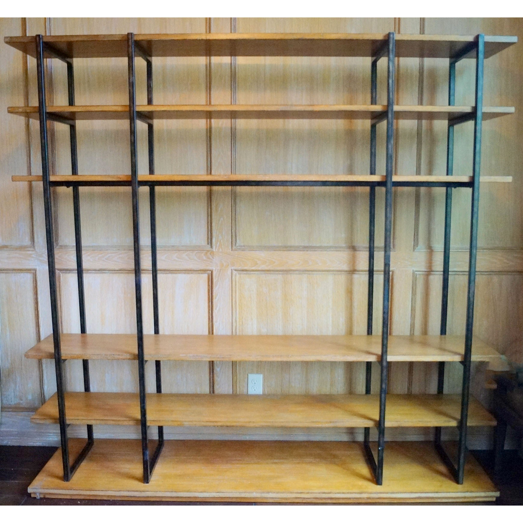 Wood and Metal Book Case