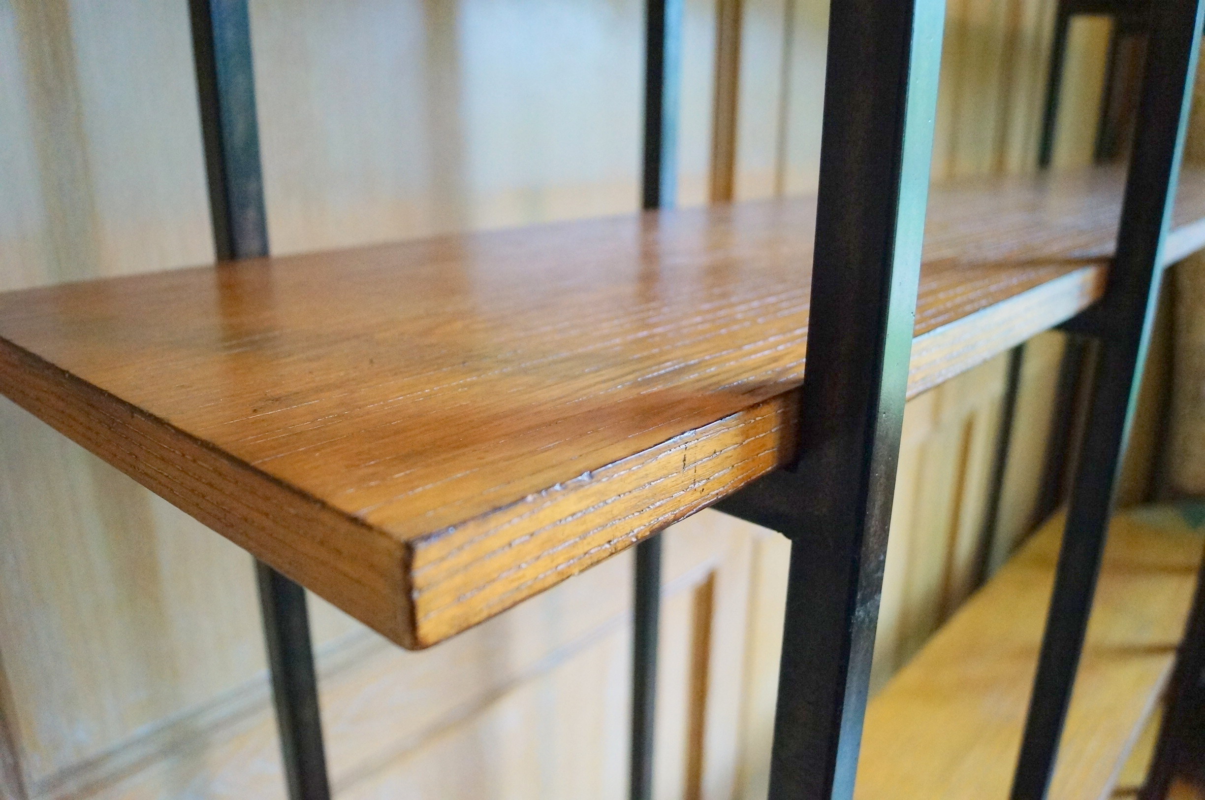 Wood and Metal Book Case