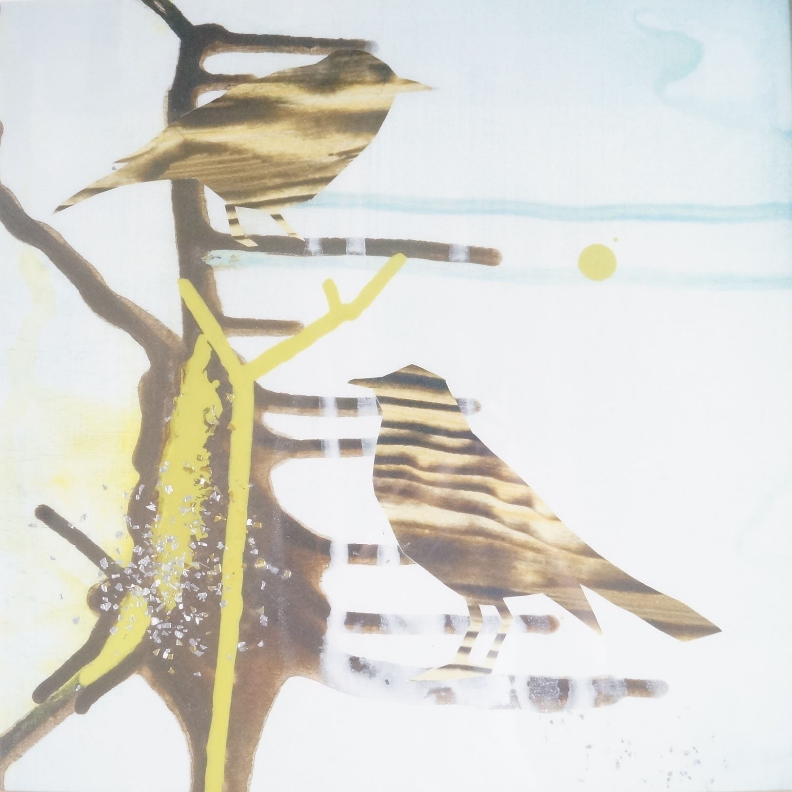 Framed Print of Birds in Tree