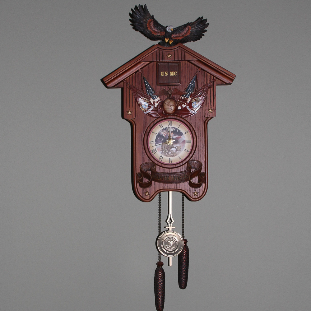 USMC Cuckoo Wall Clock