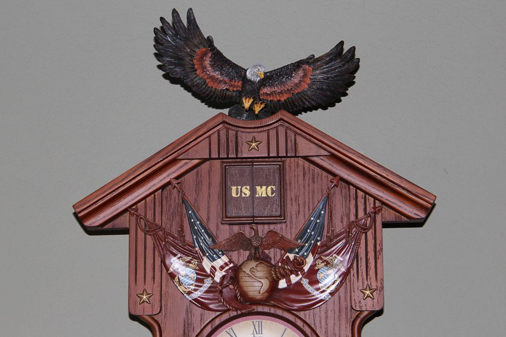 USMC Cuckoo Wall Clock