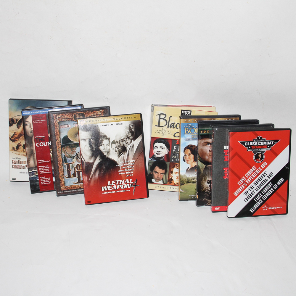 Grouping of Action and Military DVDs