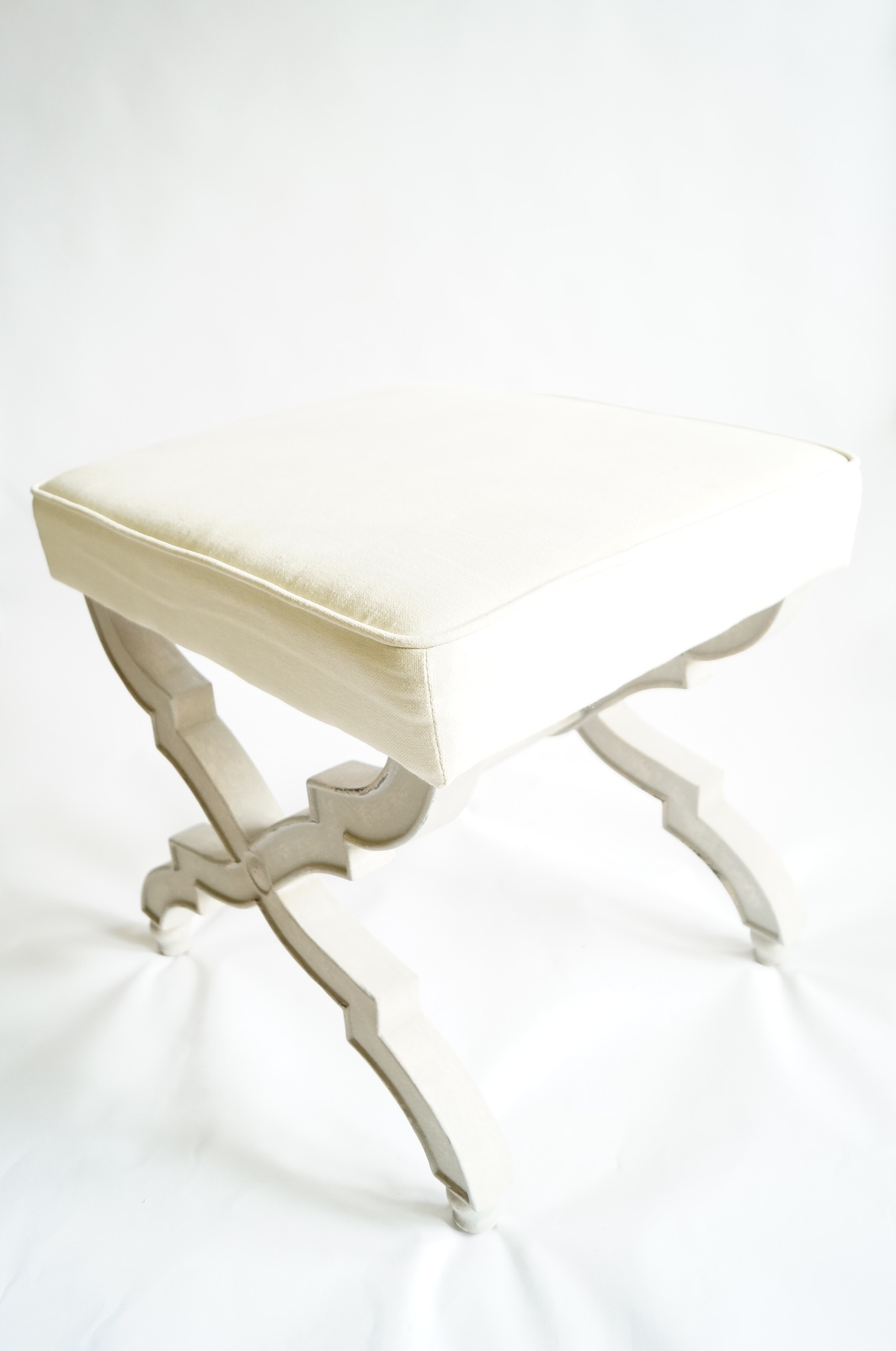 Pair of Upholstered Ottomans