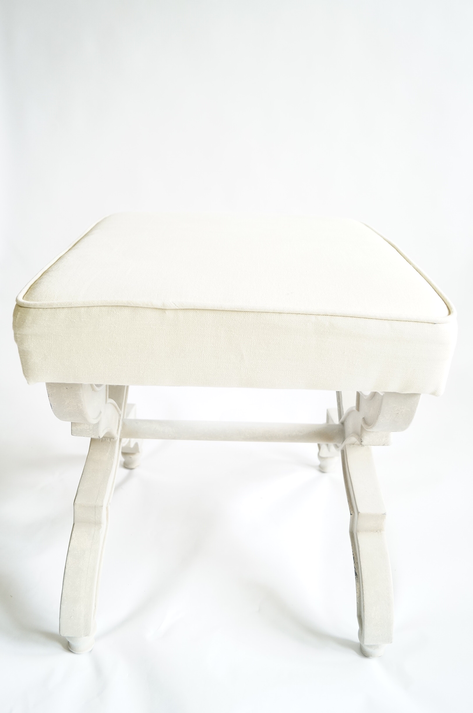 Pair of Upholstered Ottomans