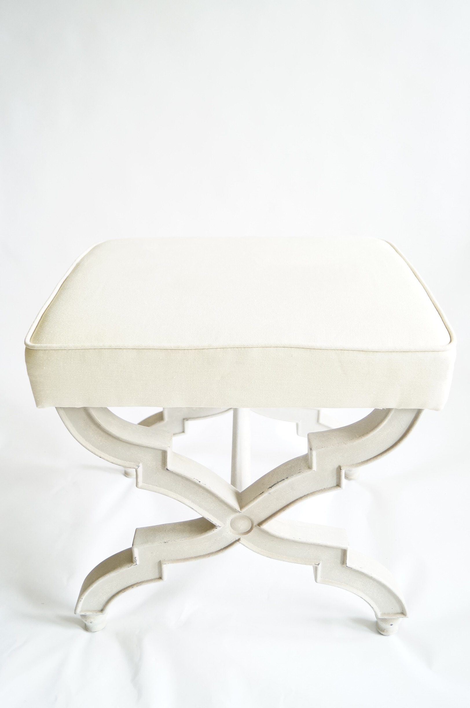 Pair of Upholstered Ottomans