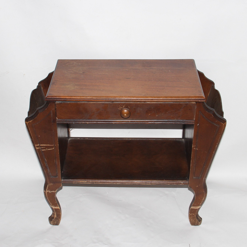 Art Deco Style Side Table or Magazine Rack