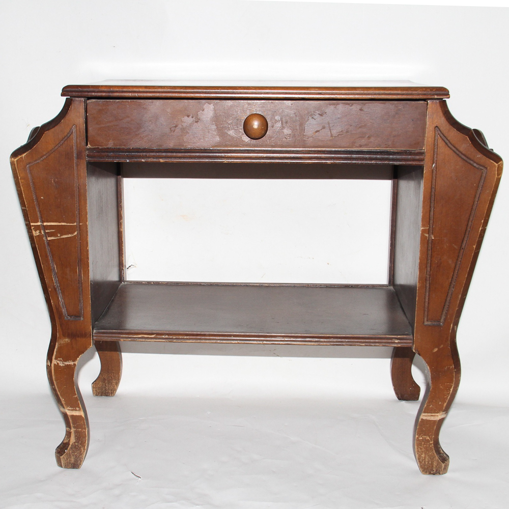 Art Deco Style Side Table or Magazine Rack