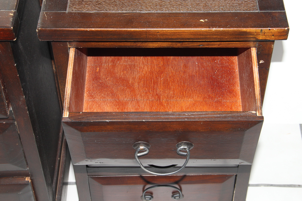 Circa 1940 Asian Style Nightstands