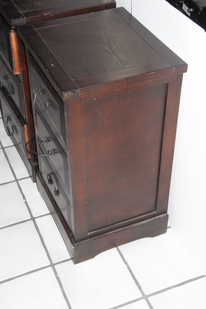Circa 1940 Asian Style Nightstands