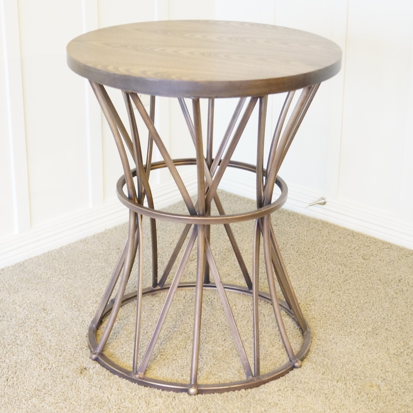 Round Metal Drum Table