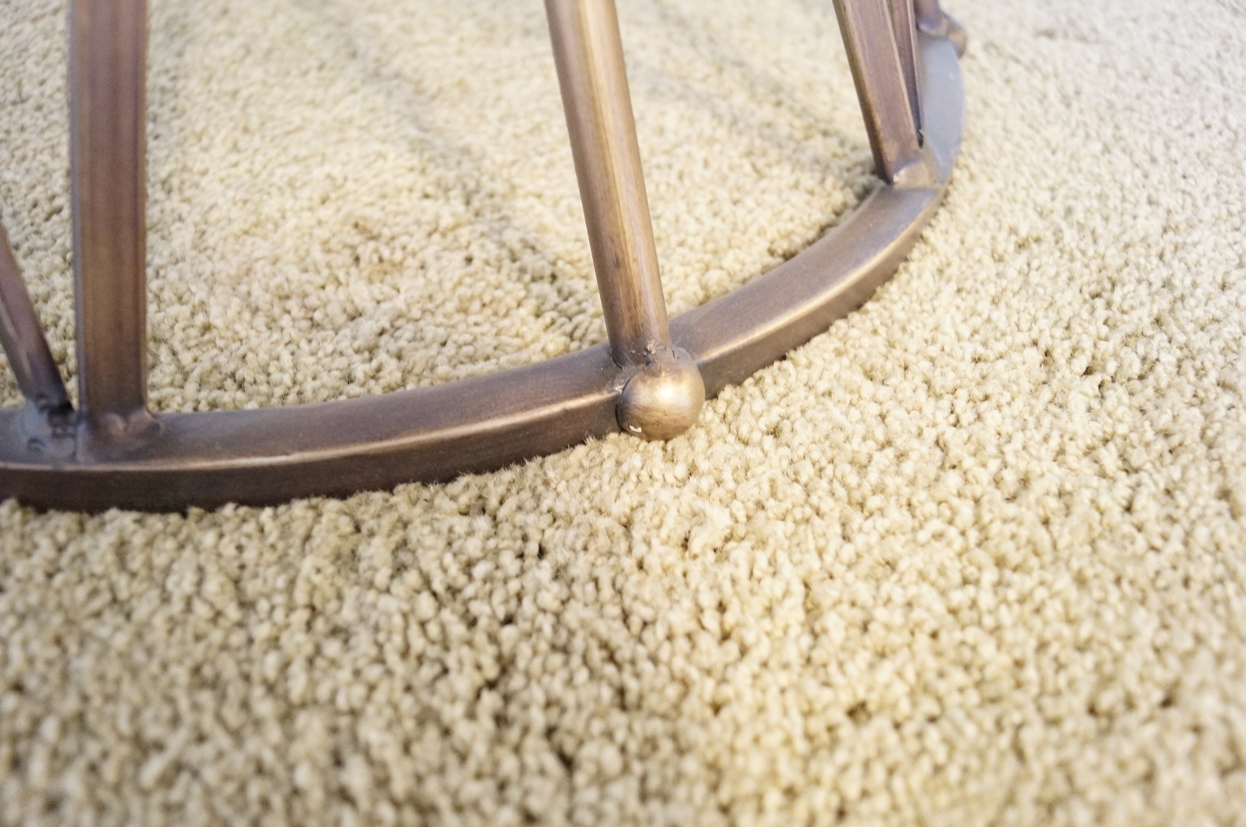 Round Metal Drum Table