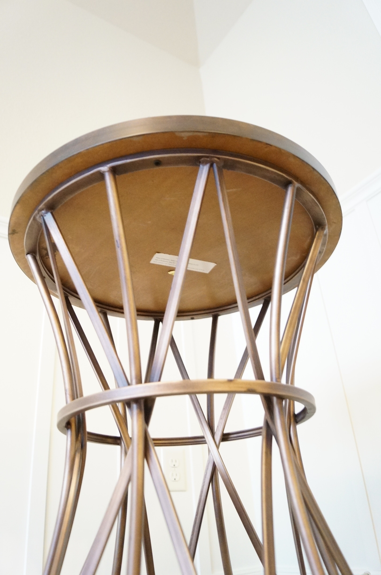 Round Metal Drum Table