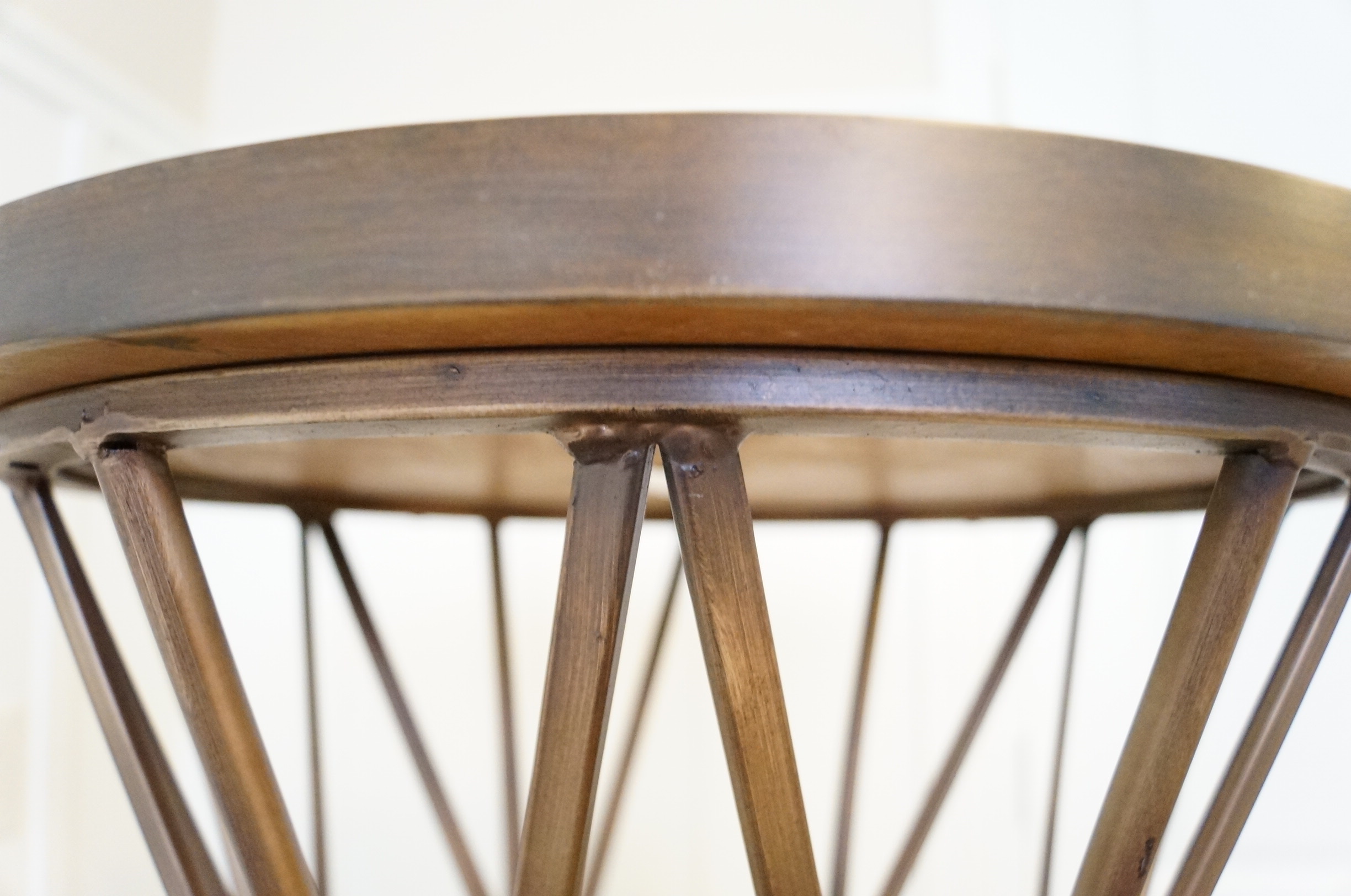 Round Metal Drum Table