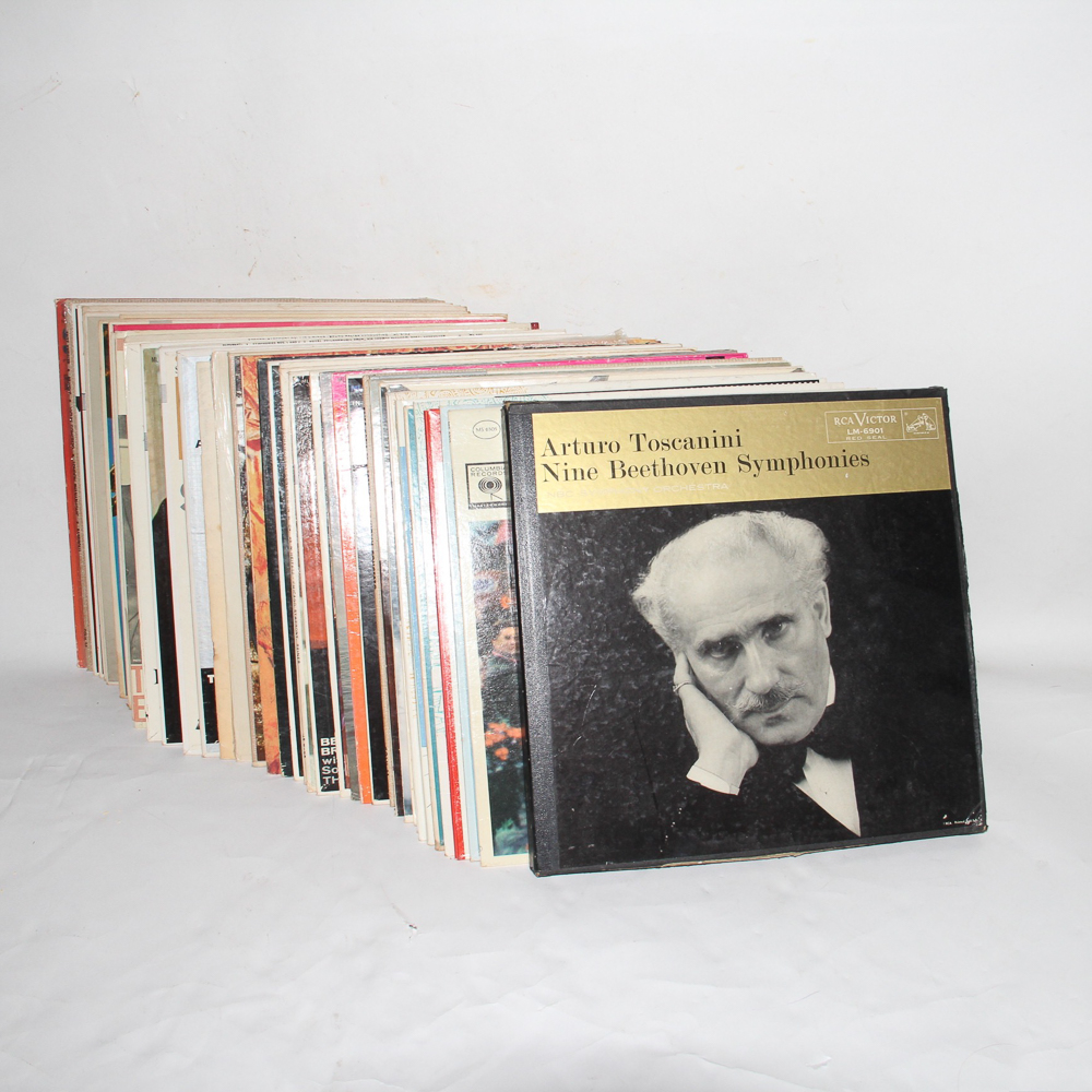 Grouping of Classical and Orchestra LP Records