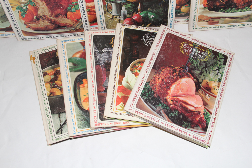 Woman's  Day Encyclopedia of Cookery Cookbooks, Volume 1-12