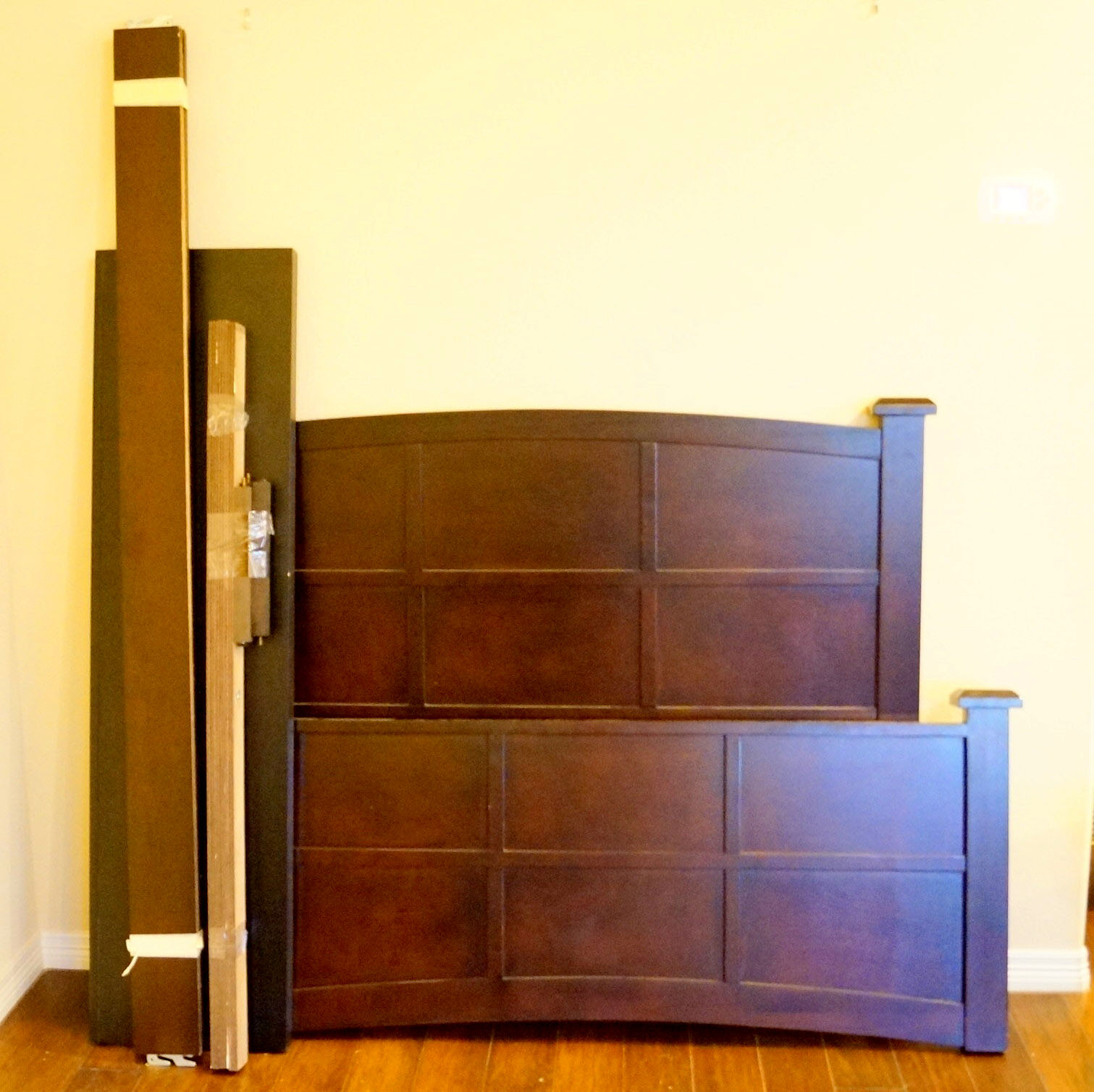 Mahogany Finished Full-Sized Bed Frame