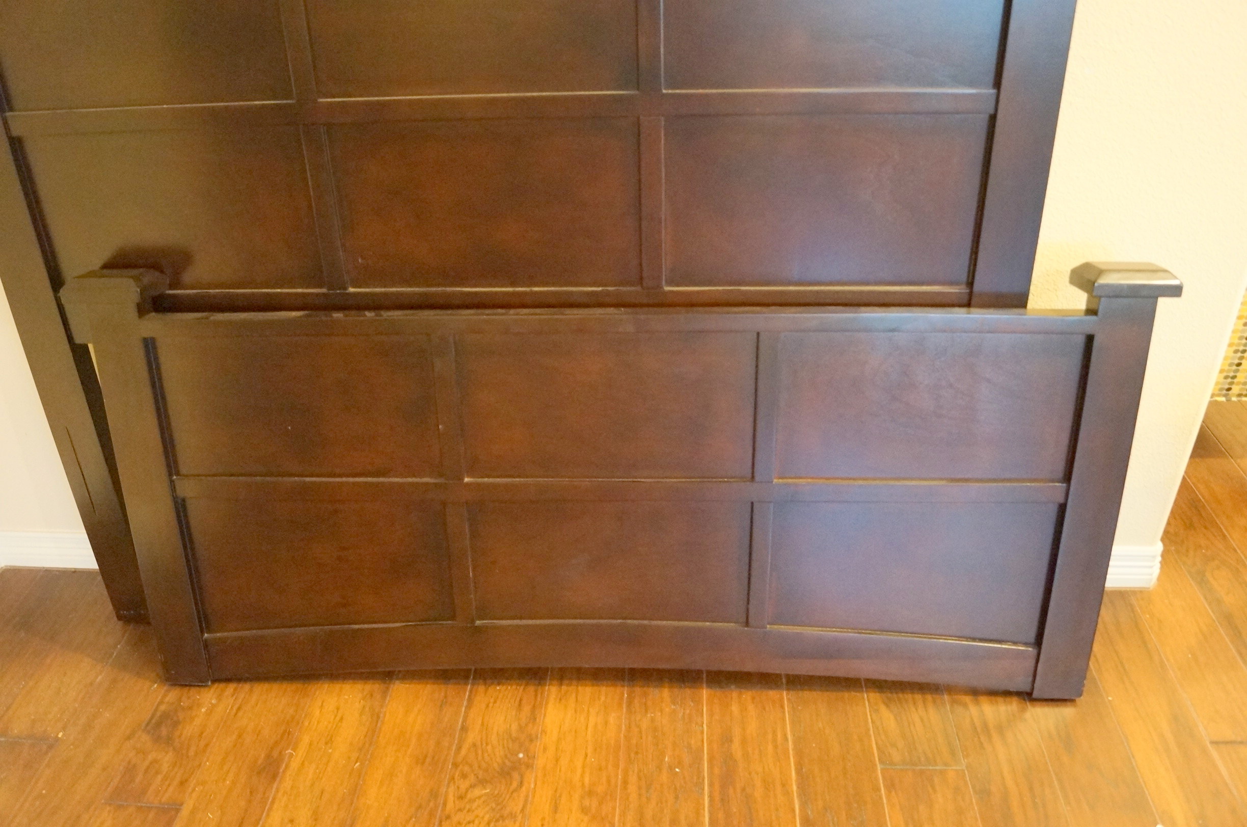 Mahogany Finished Full-Sized Bed Frame