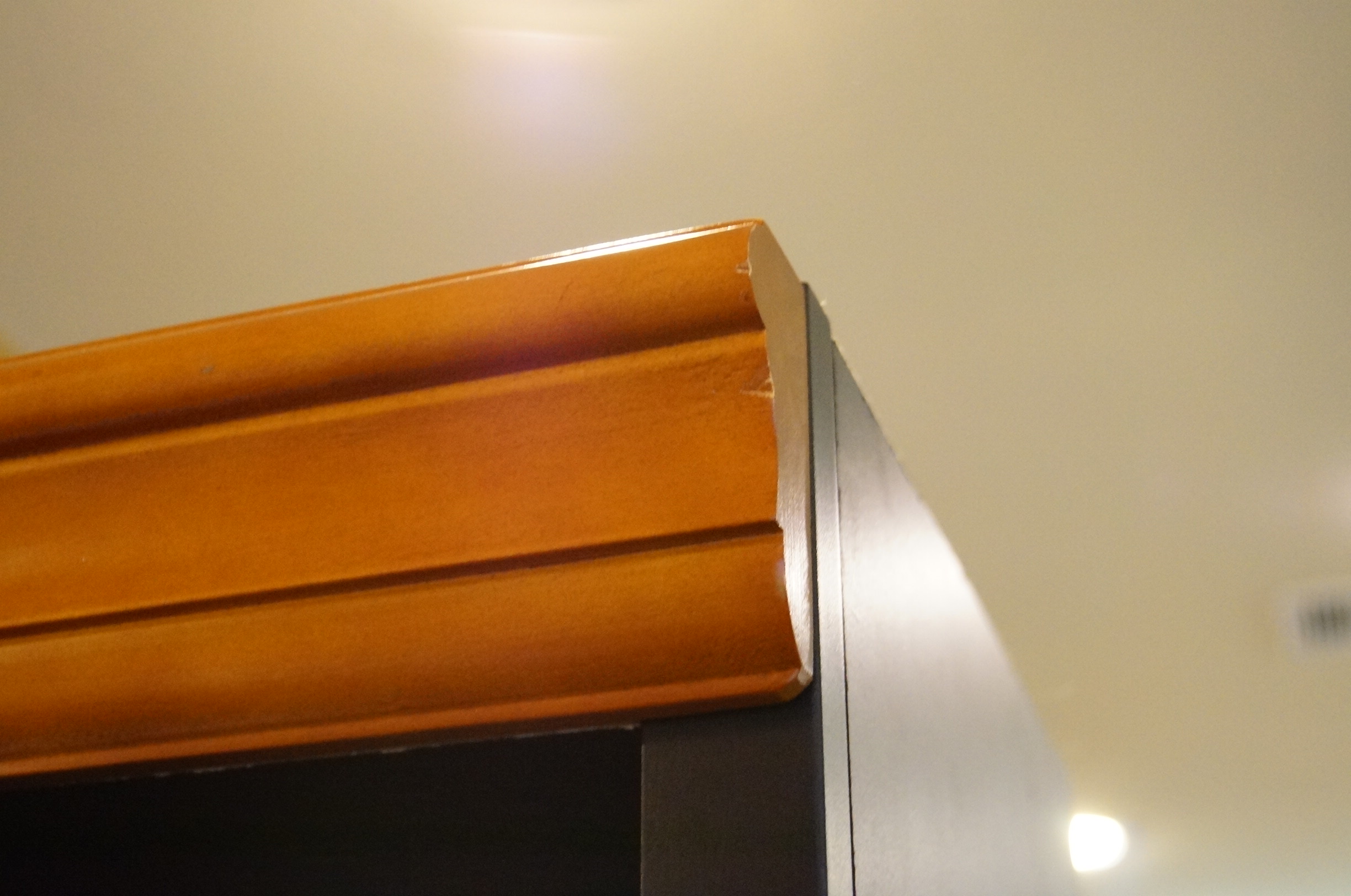 Two-Toned Beadboard Bookcase