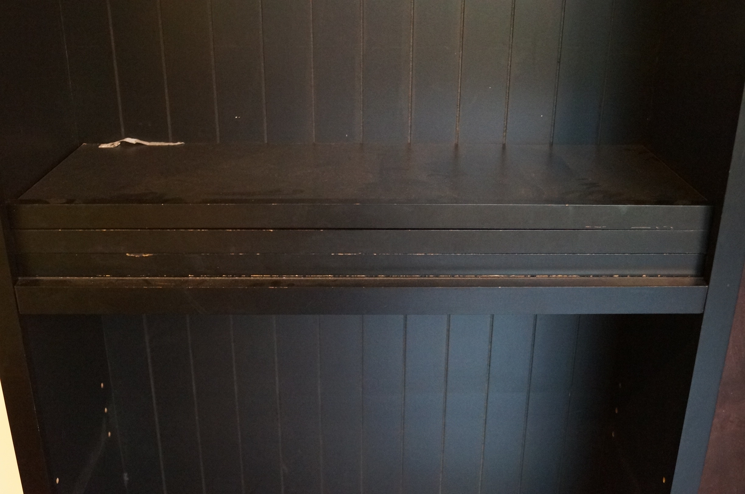 Two-Toned Beadboard Bookcase