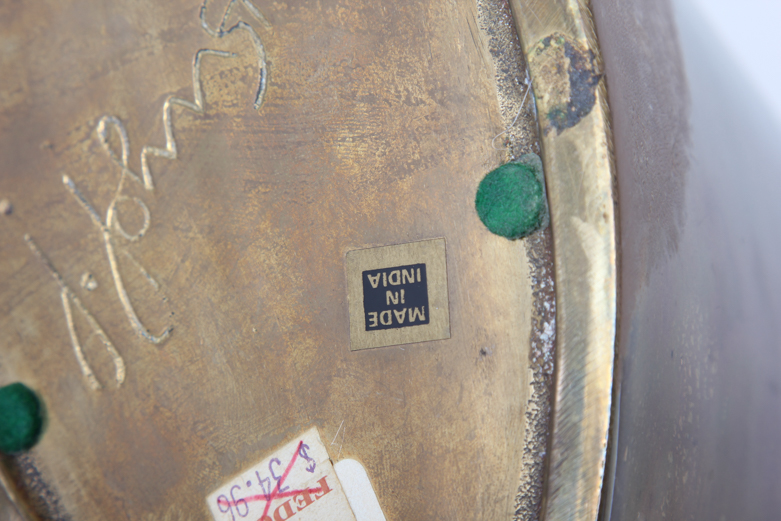 Signed Modernist Brass Sculptural Vase