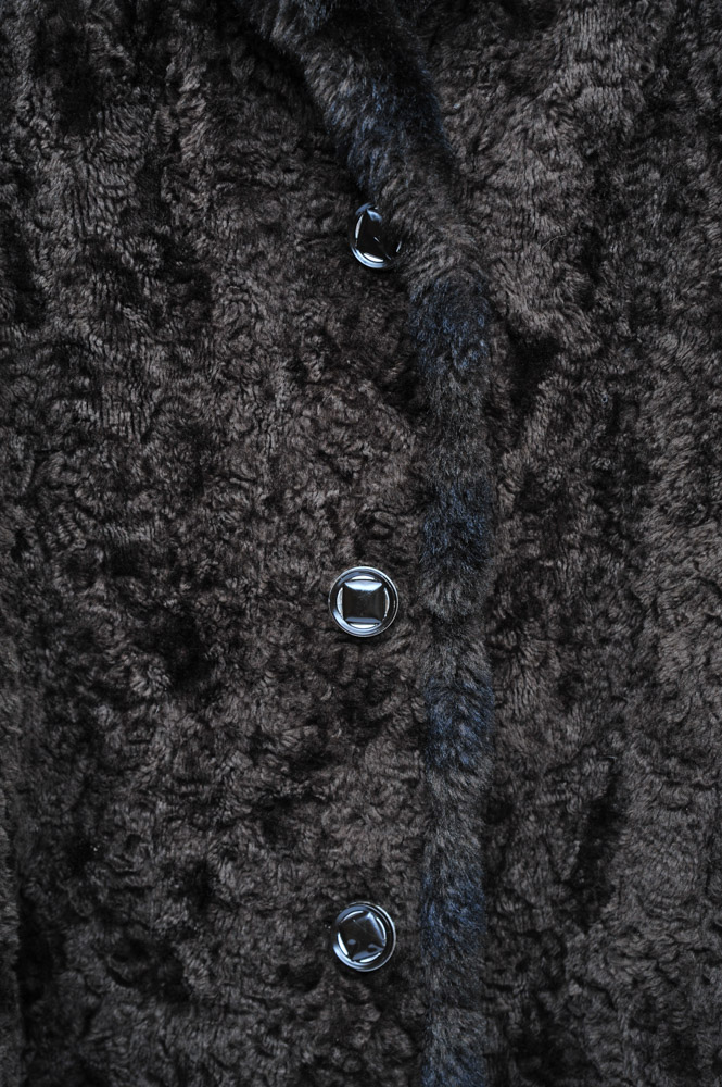 Vintage St. Moritz Curly Lamb Fur Coat