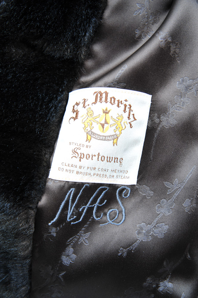 Vintage St. Moritz Curly Lamb Fur Coat