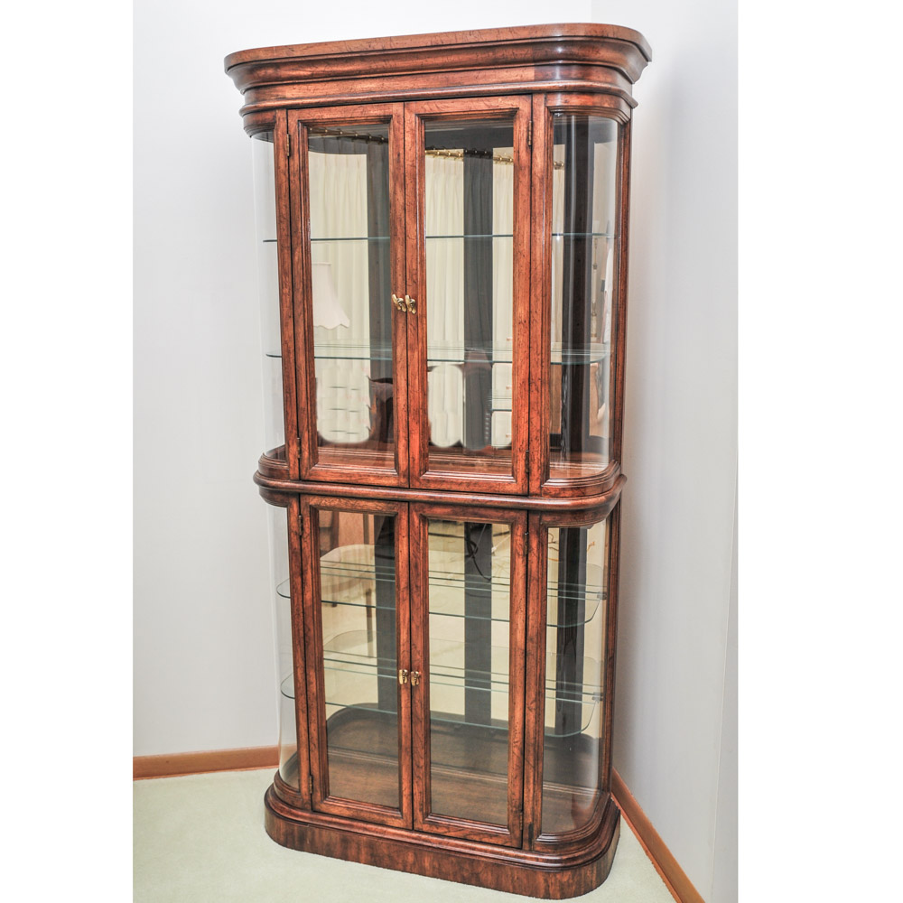 Lighted American of Martinsville Curio Cabinet