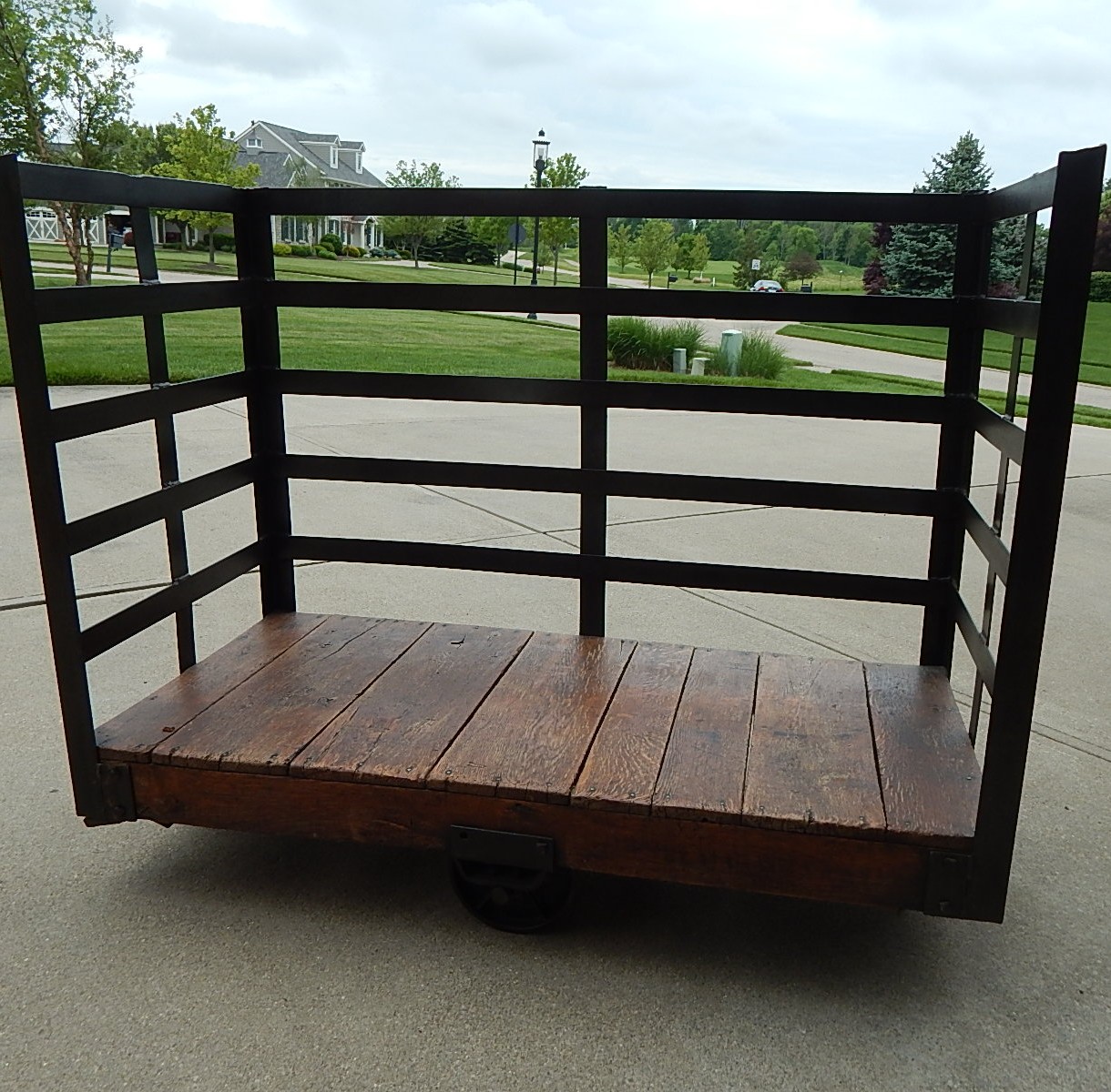 Antique Railroad Luggage Cart