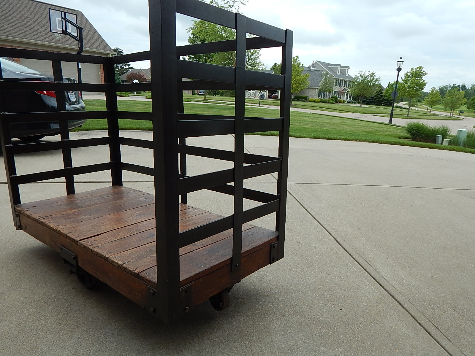 Antique Railroad Luggage Cart