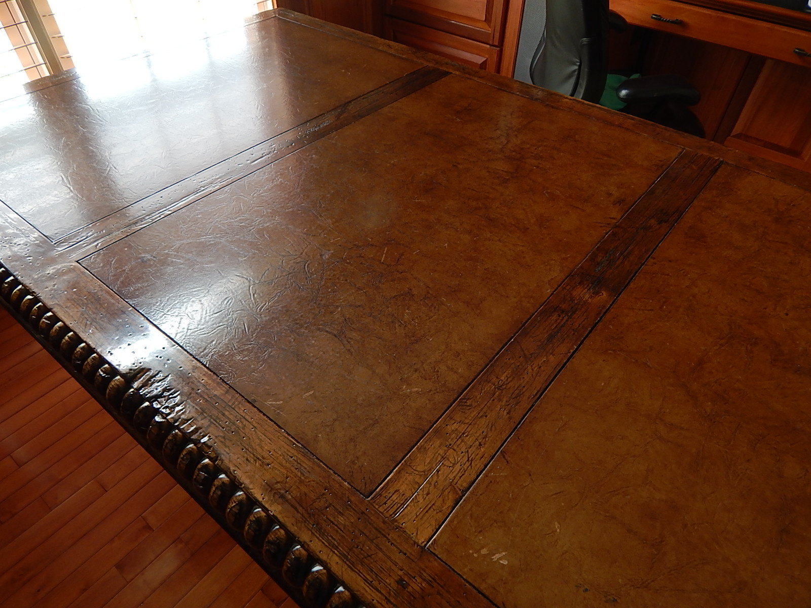 Large Jacobean Style Library Table