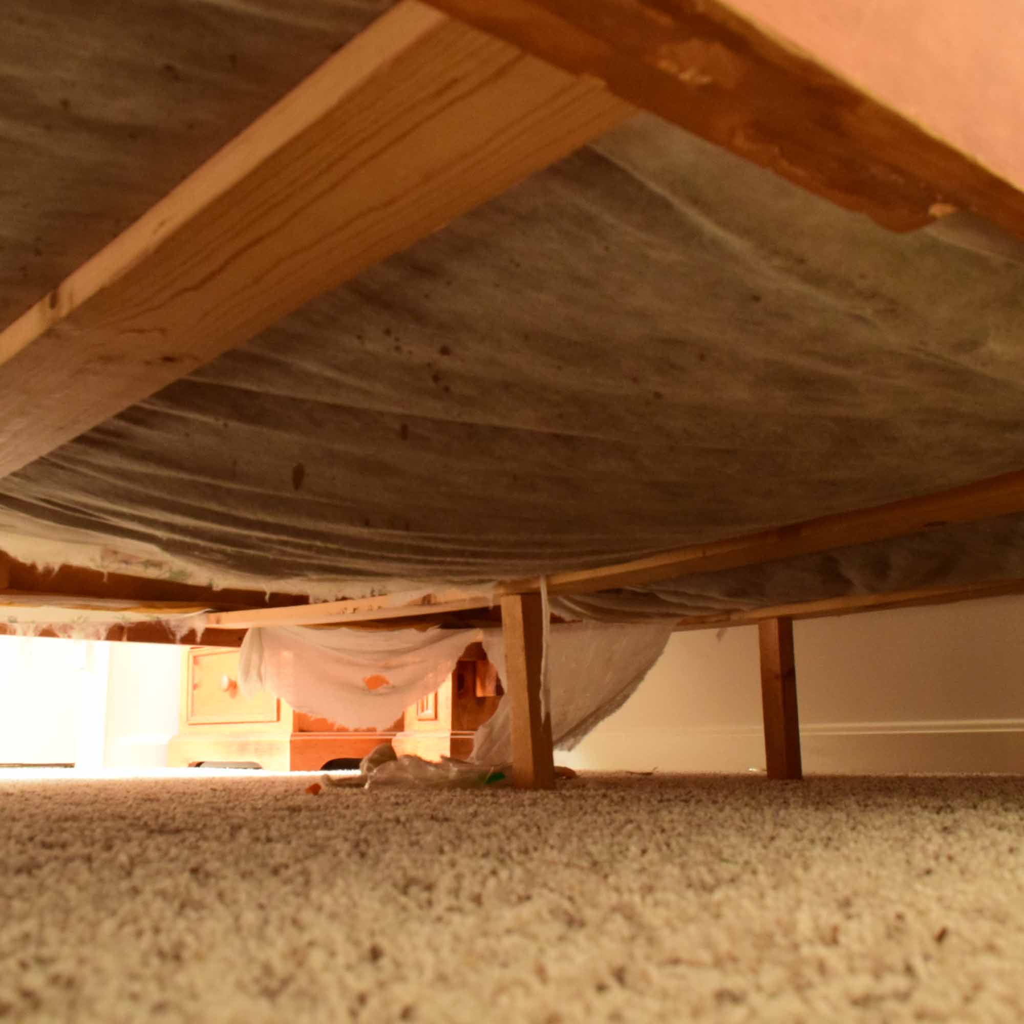 Country Style Pine and Iron King Bed