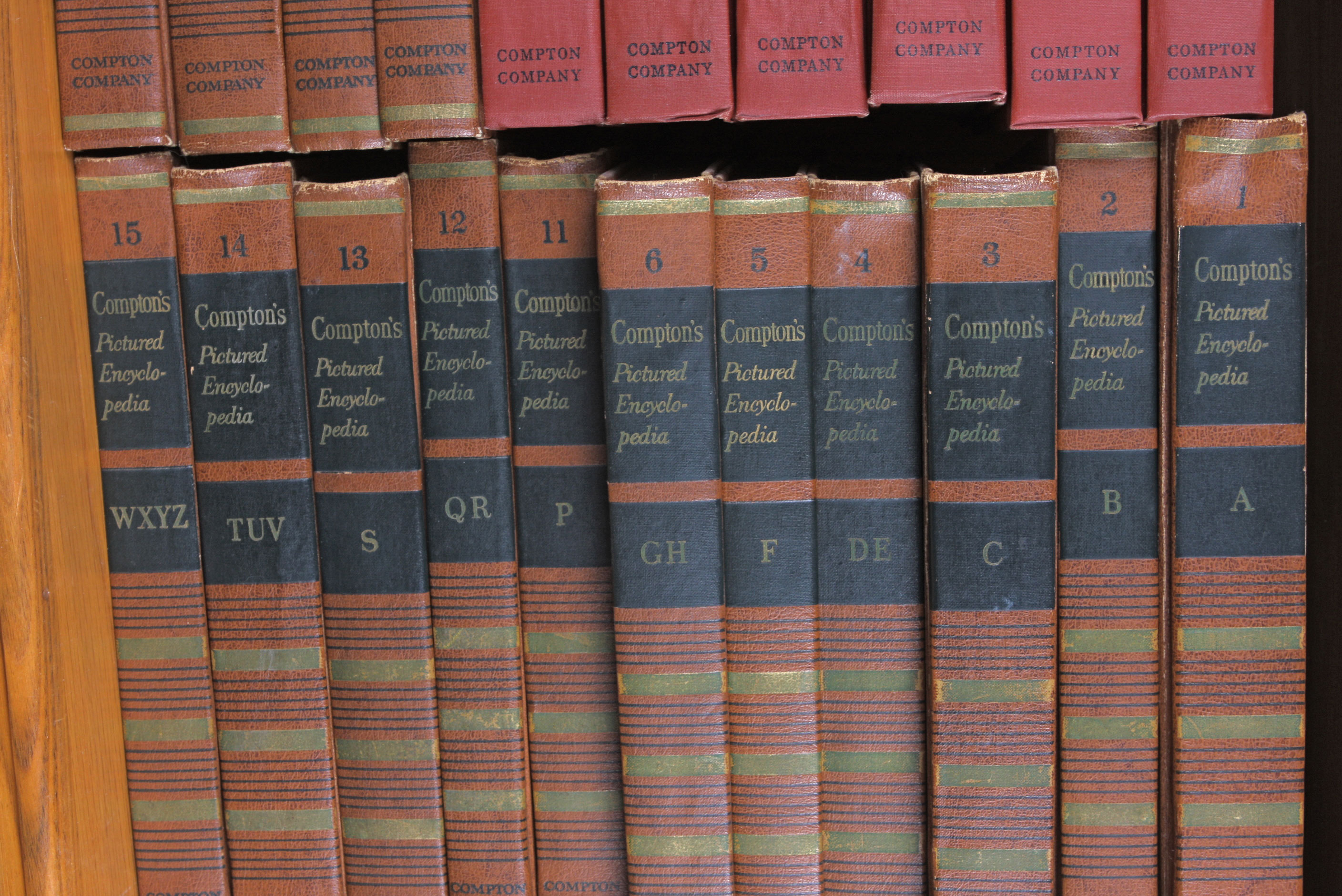 Vintage "Compton's Pictured Encyclopedia" with Supplemental Yearbooks