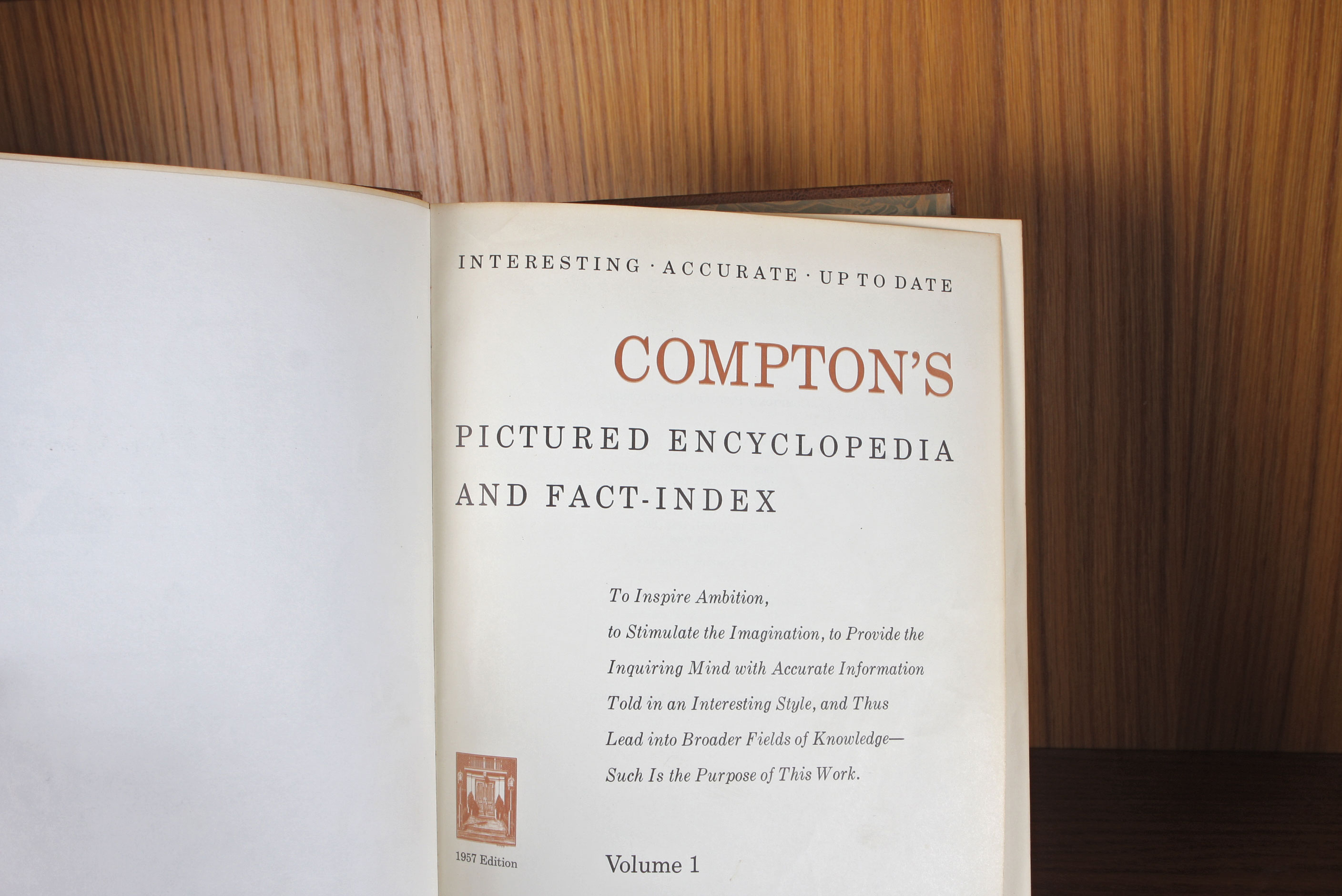Vintage "Compton's Pictured Encyclopedia" with Supplemental Yearbooks