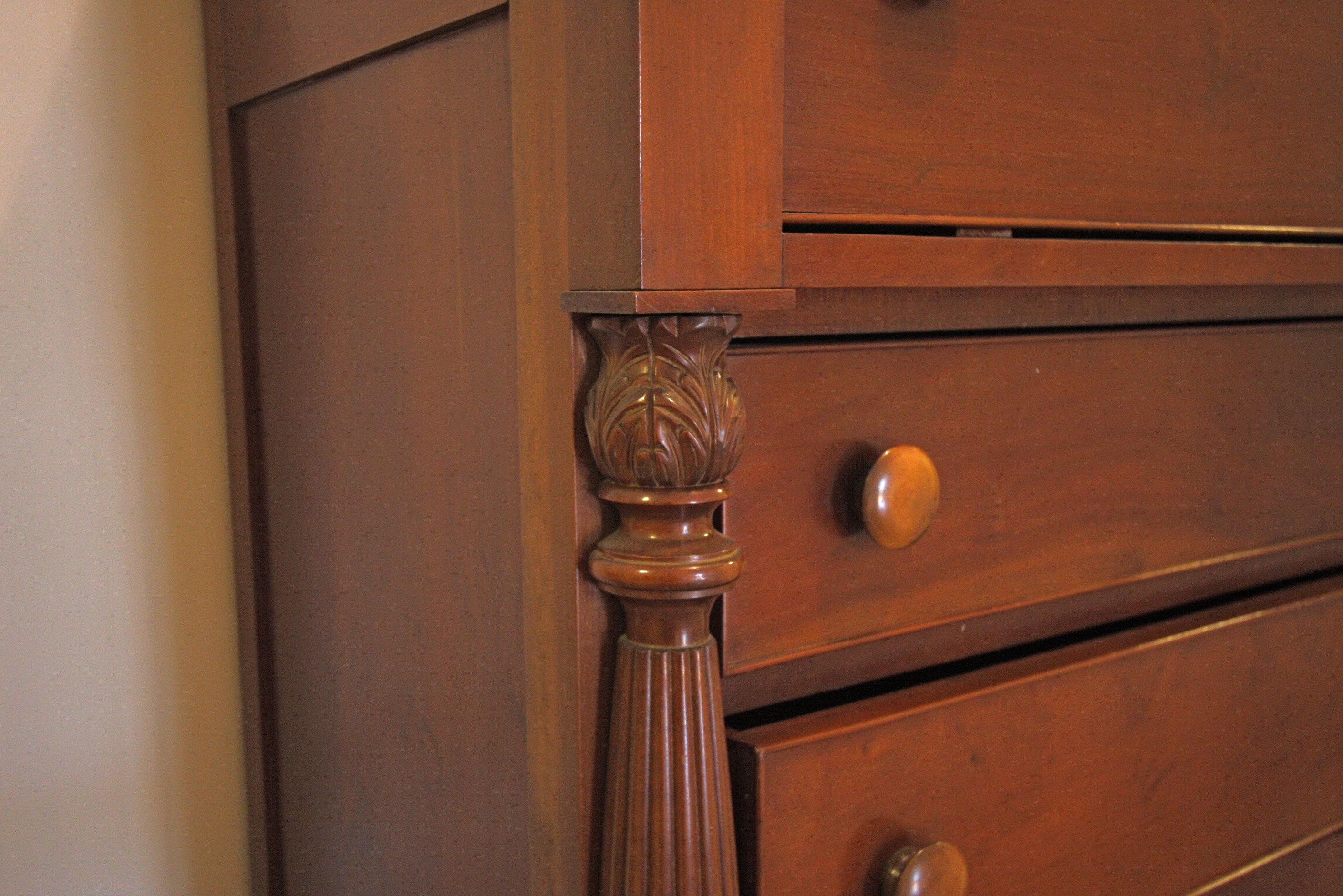 Circa 1890 Cherry Empire Style Chest of Drawers