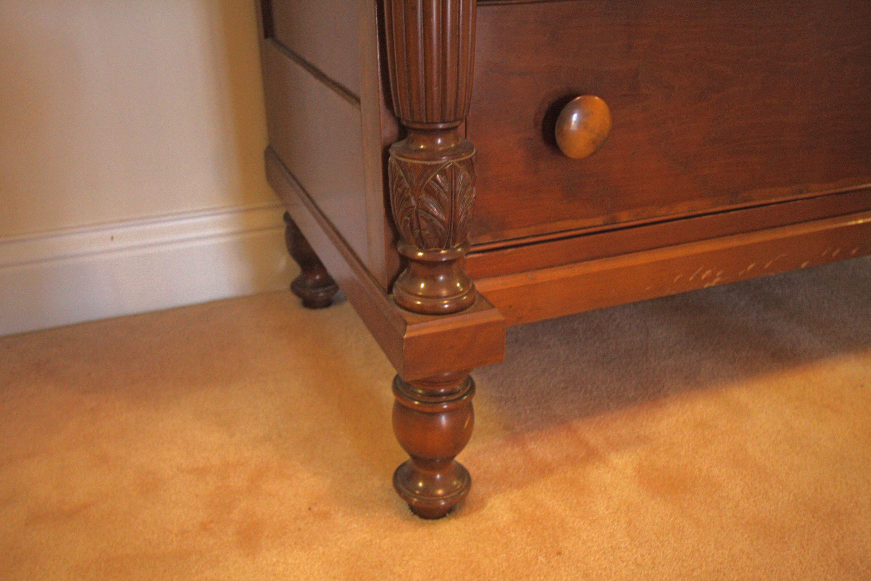 Circa 1890 Cherry Empire Style Chest of Drawers