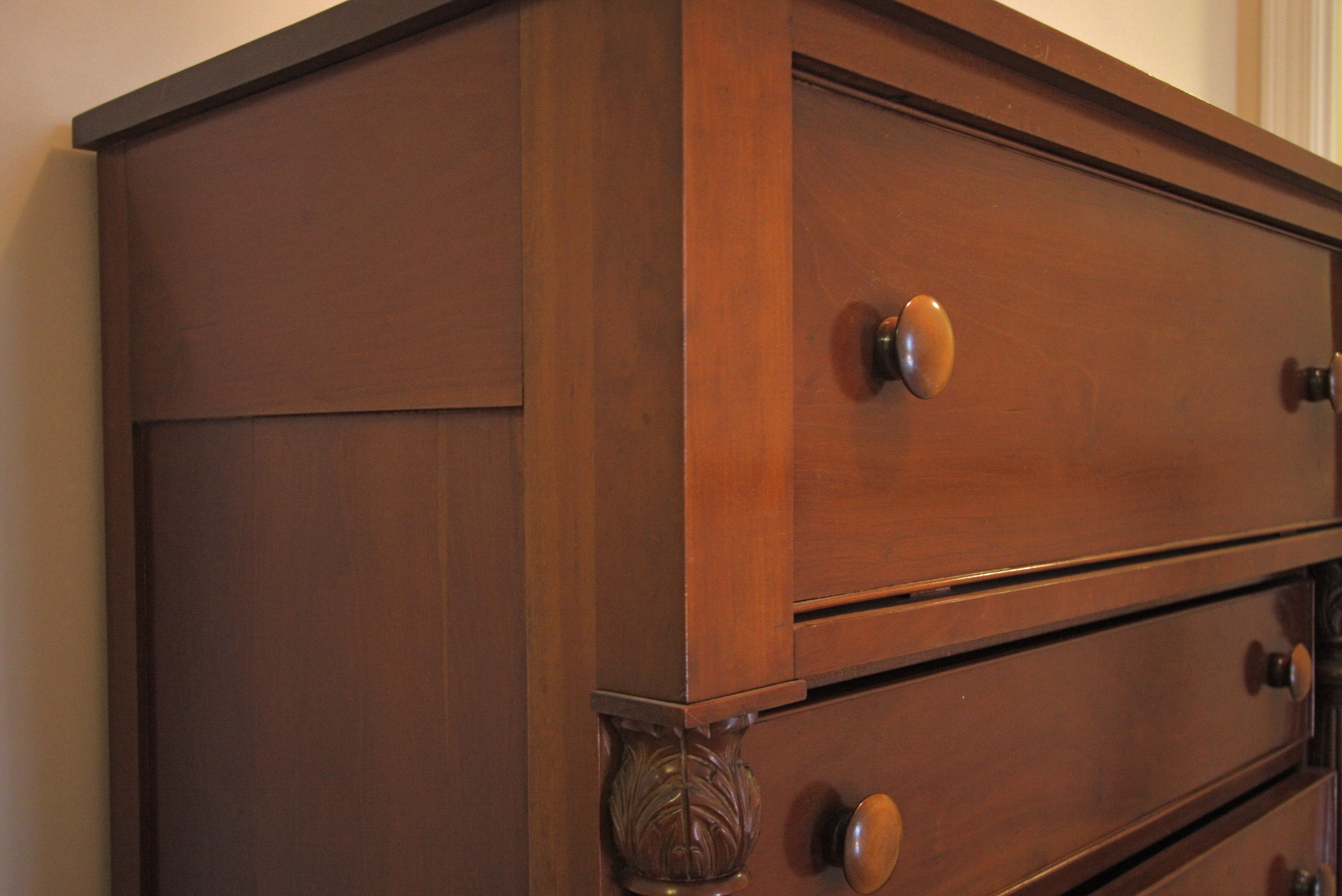 Circa 1890 Cherry Empire Style Chest of Drawers